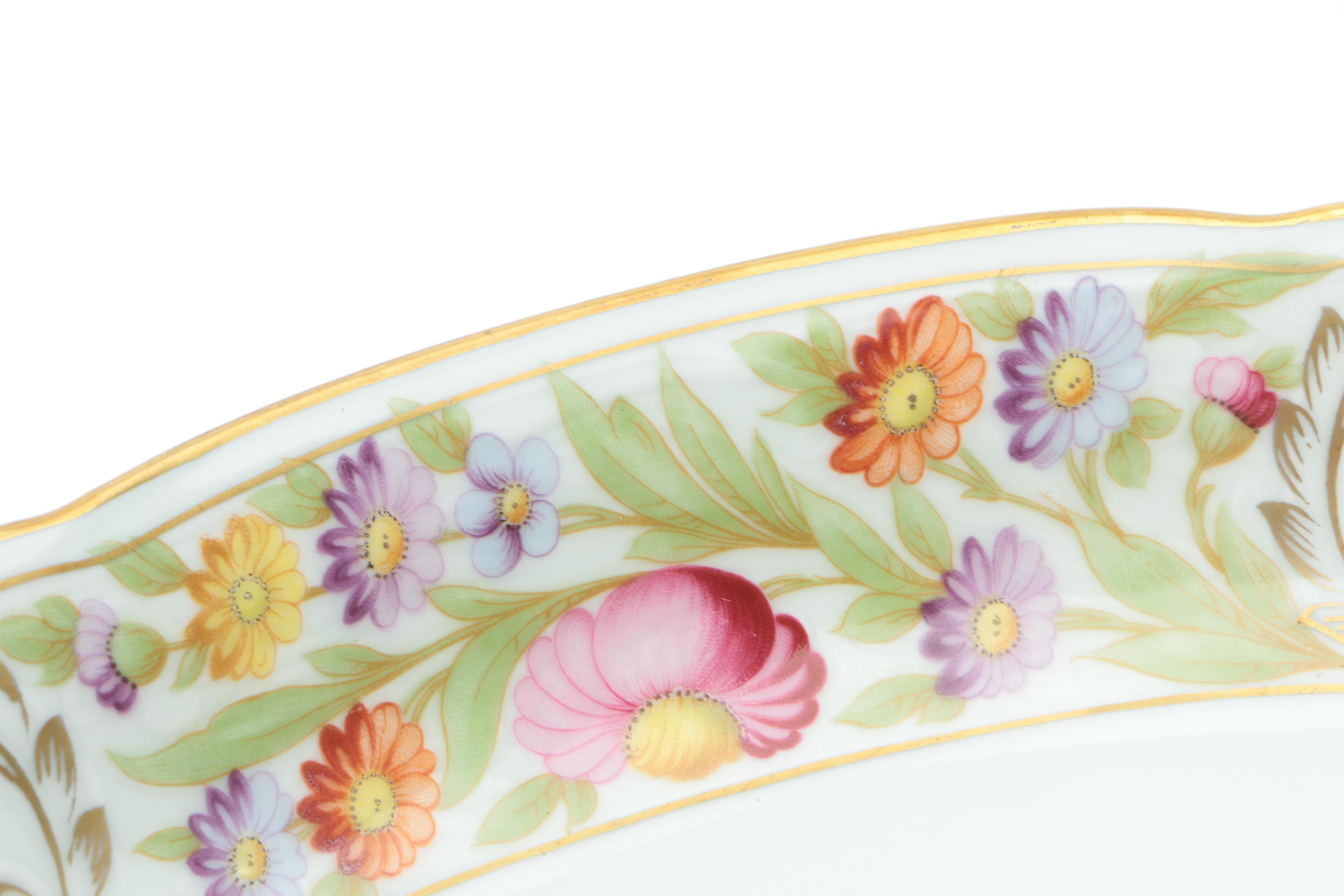 Vintage Schumann "Empress Dresden Flowers" Porcelain Serveware