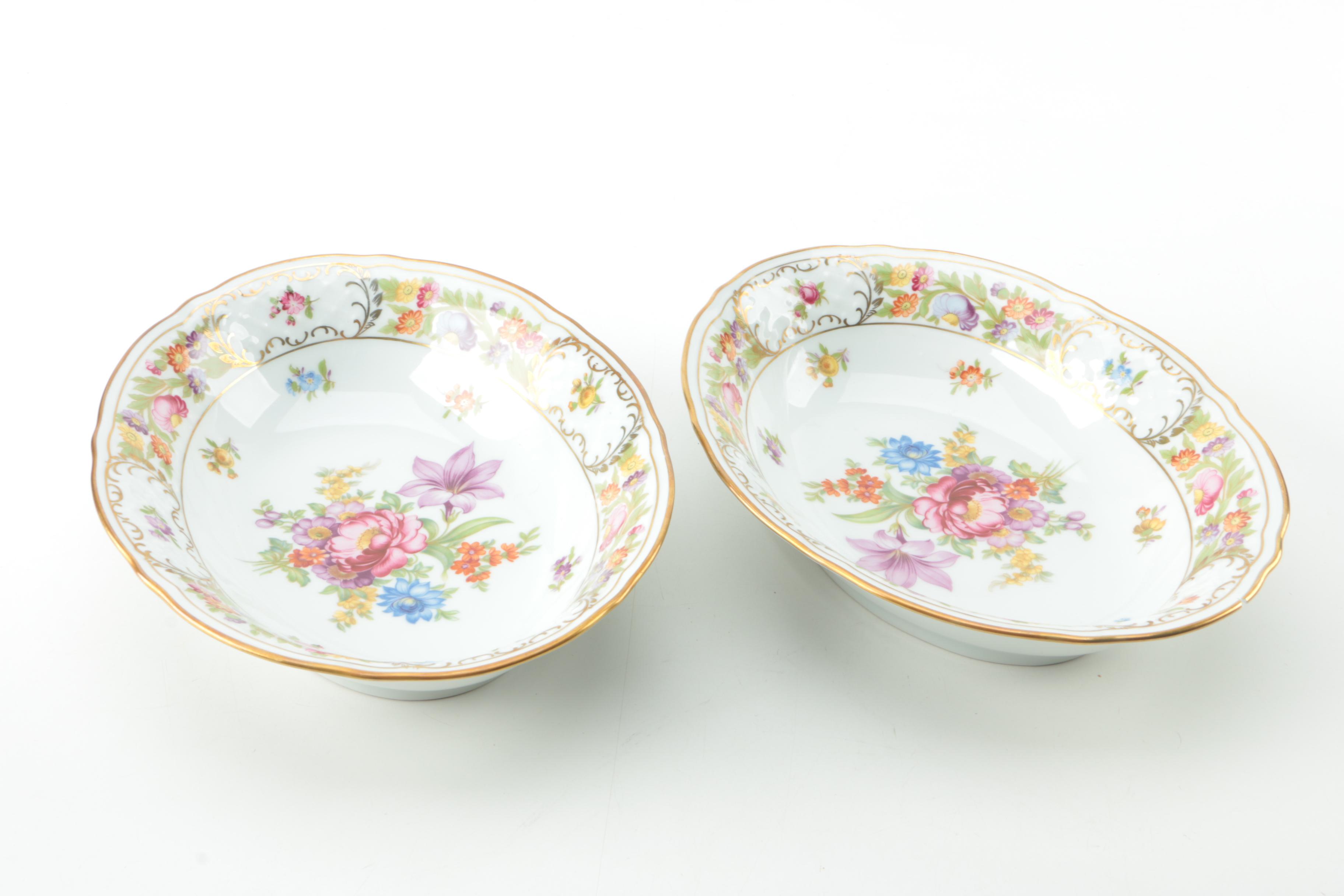 Vintage Schumann "Empress Dresden Flowers" Porcelain Serveware