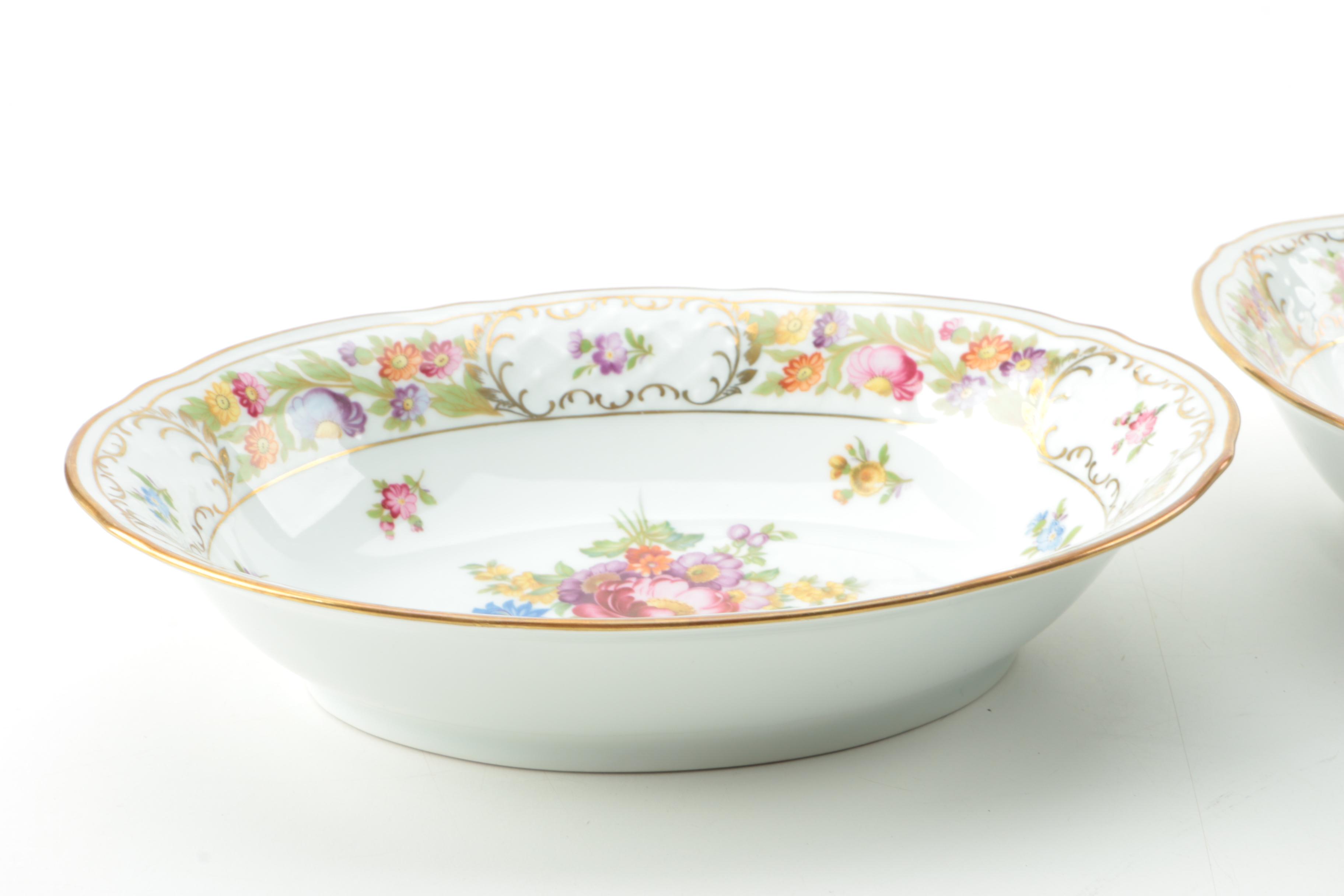 Vintage Schumann "Empress Dresden Flowers" Porcelain Serveware