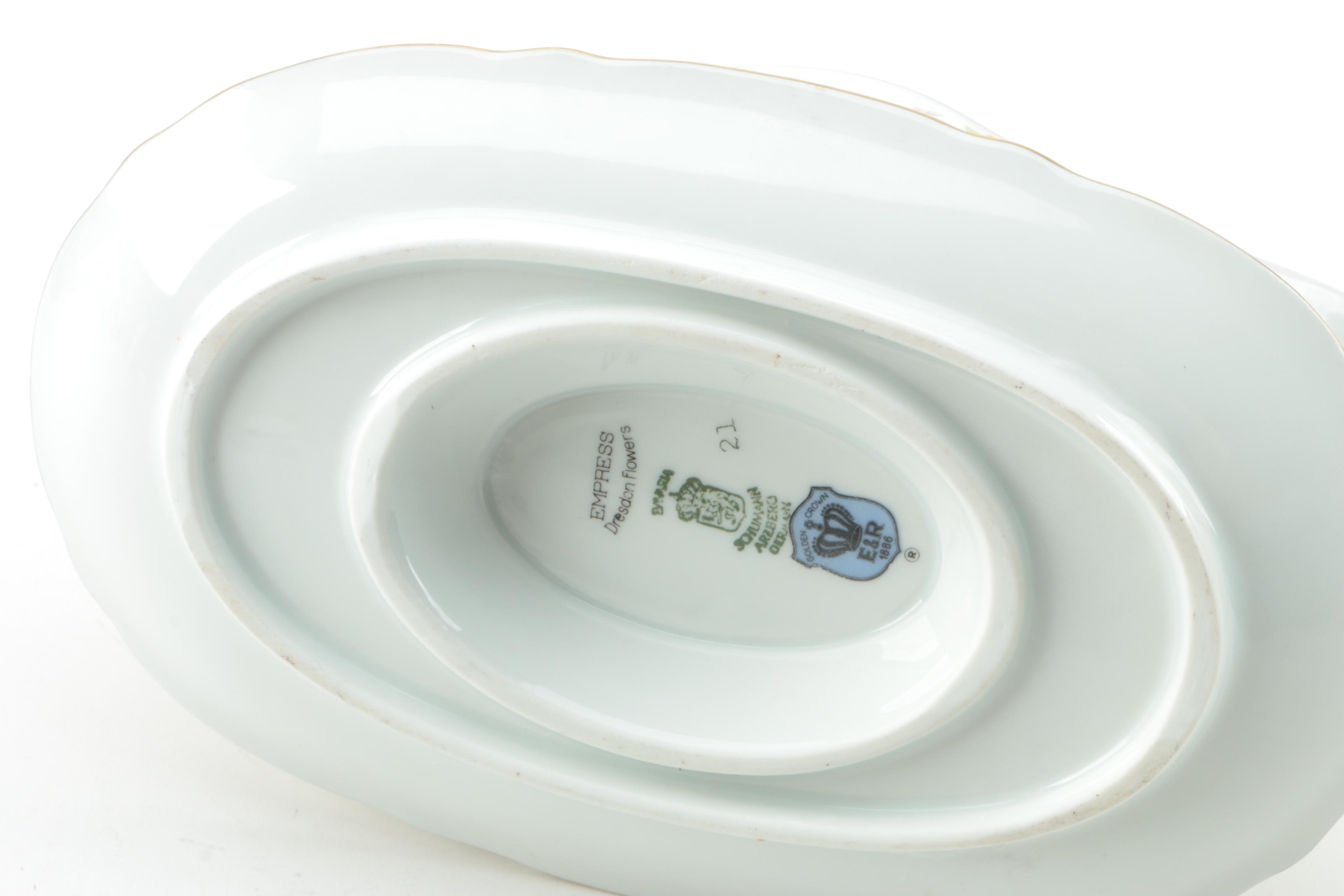 Vintage Schumann "Empress Dresden Flowers" Porcelain Serveware