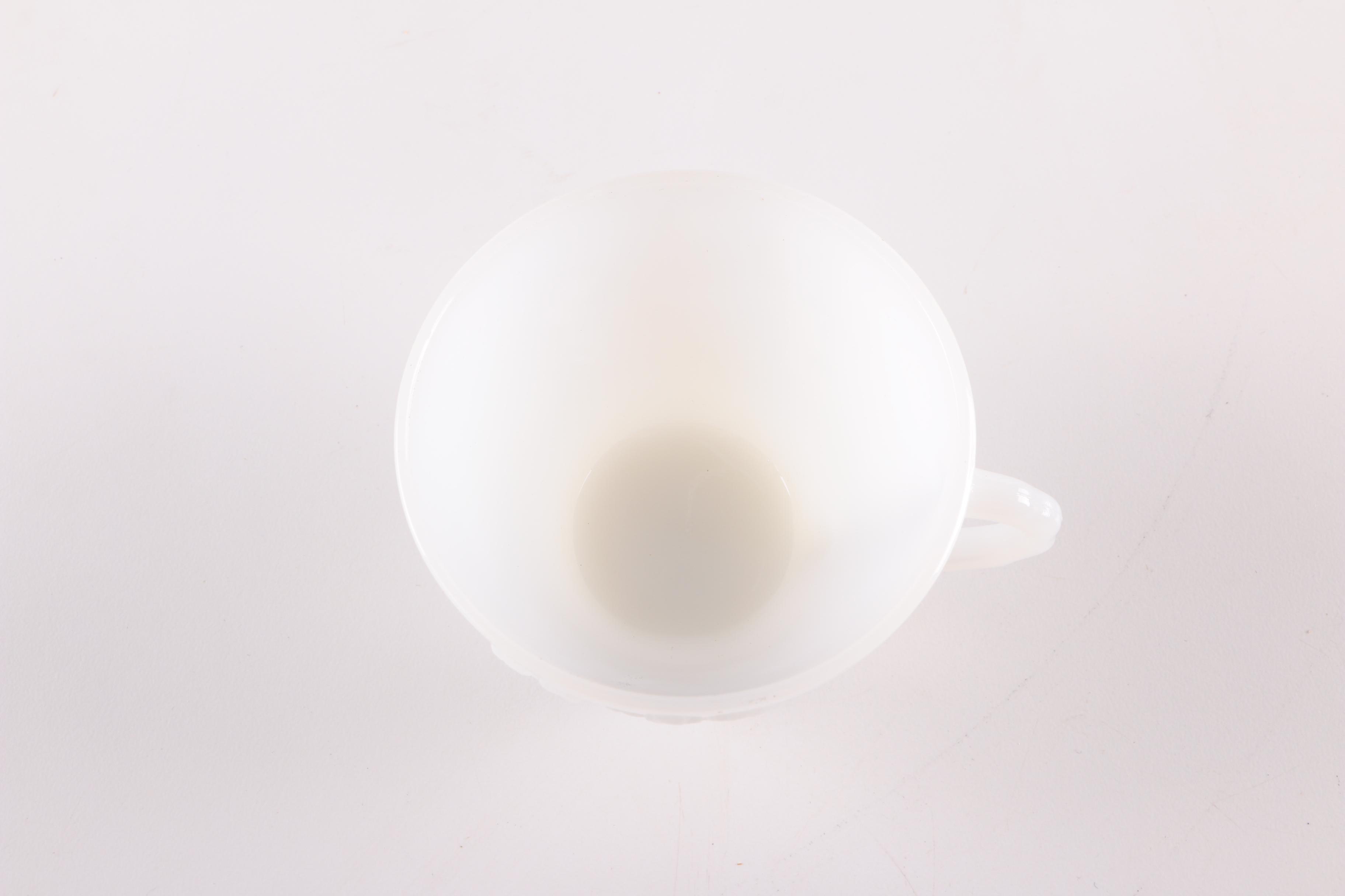 Anchor Hocking "Harvest Grapes" Milk Glass Punch Bowl Set