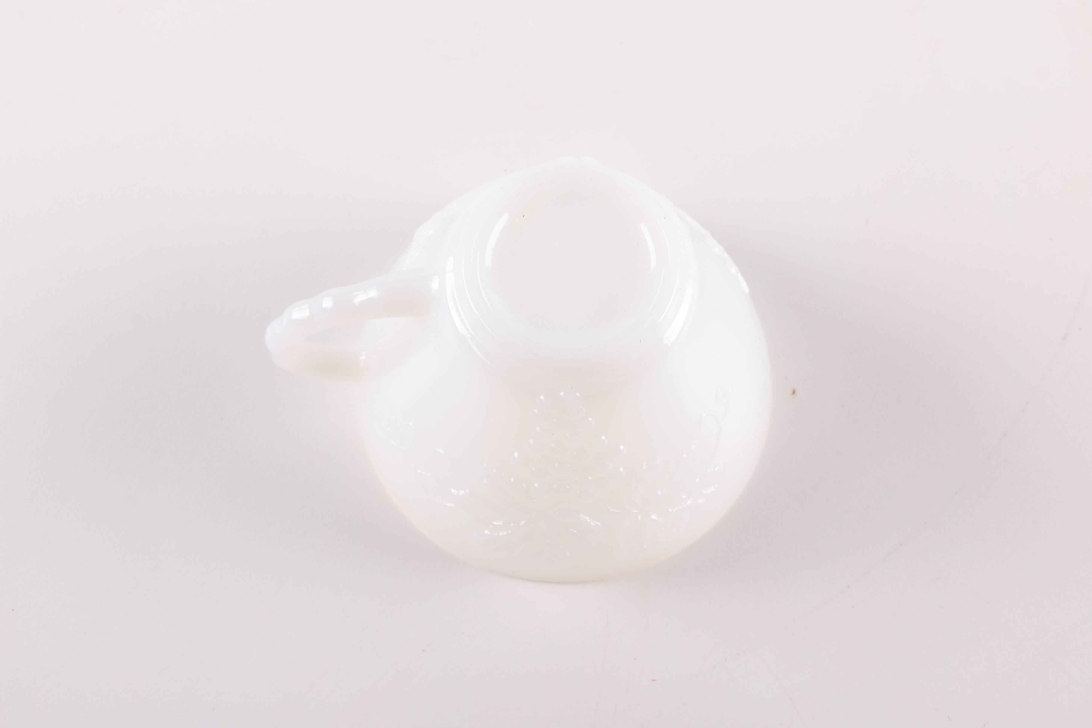 Anchor Hocking "Harvest Grapes" Milk Glass Punch Bowl Set