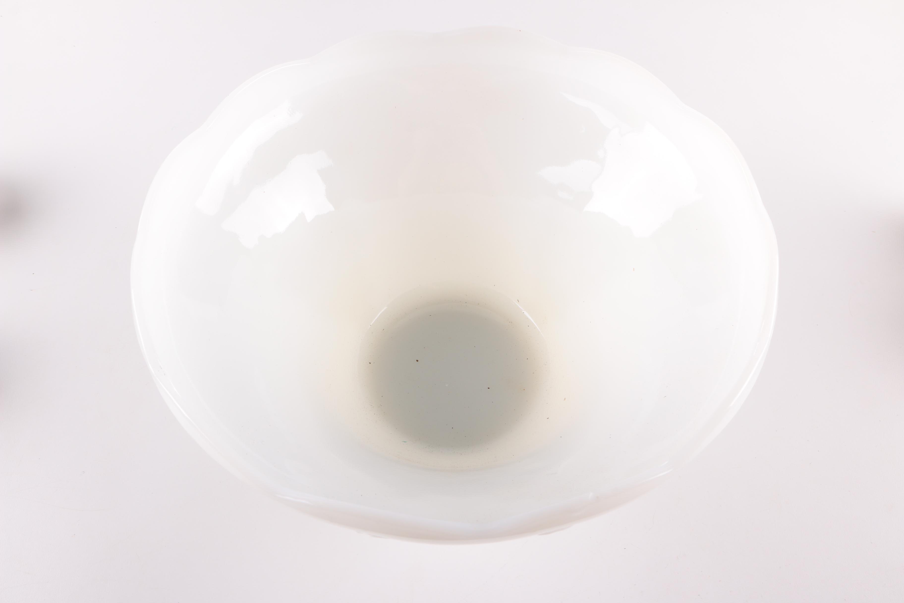 Anchor Hocking "Harvest Grapes" Milk Glass Punch Bowl Set