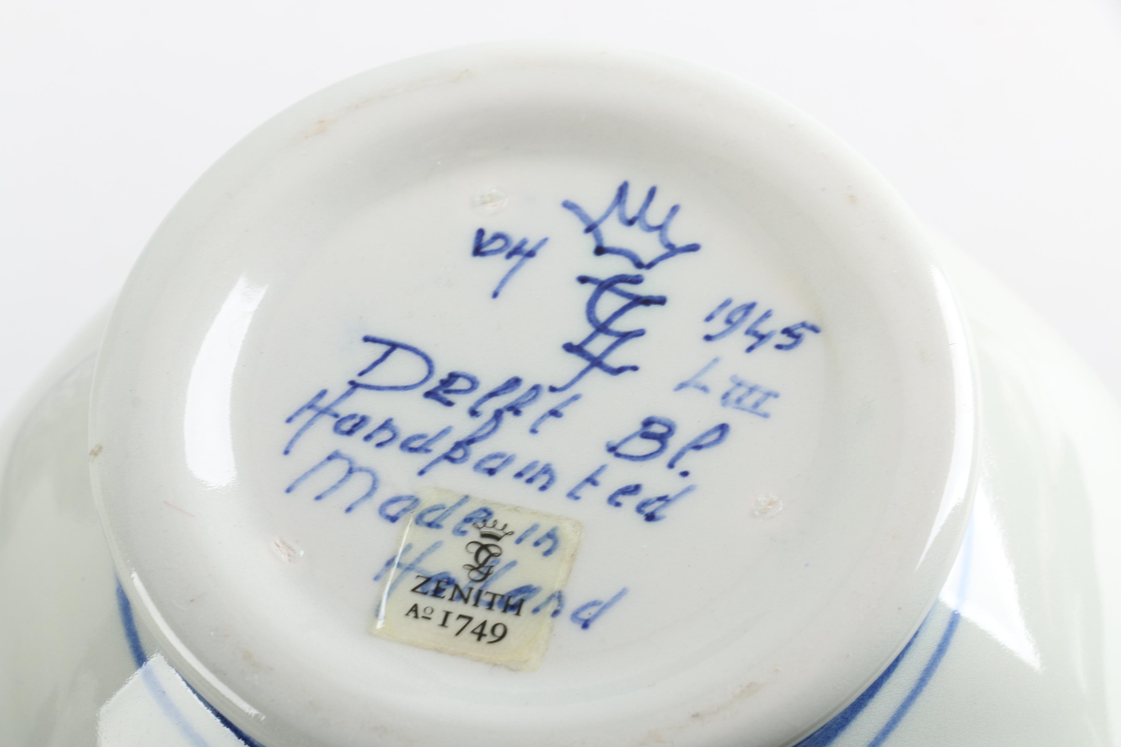 Hand-Painted Delft Style Jars Including Royal Delft and Zenith