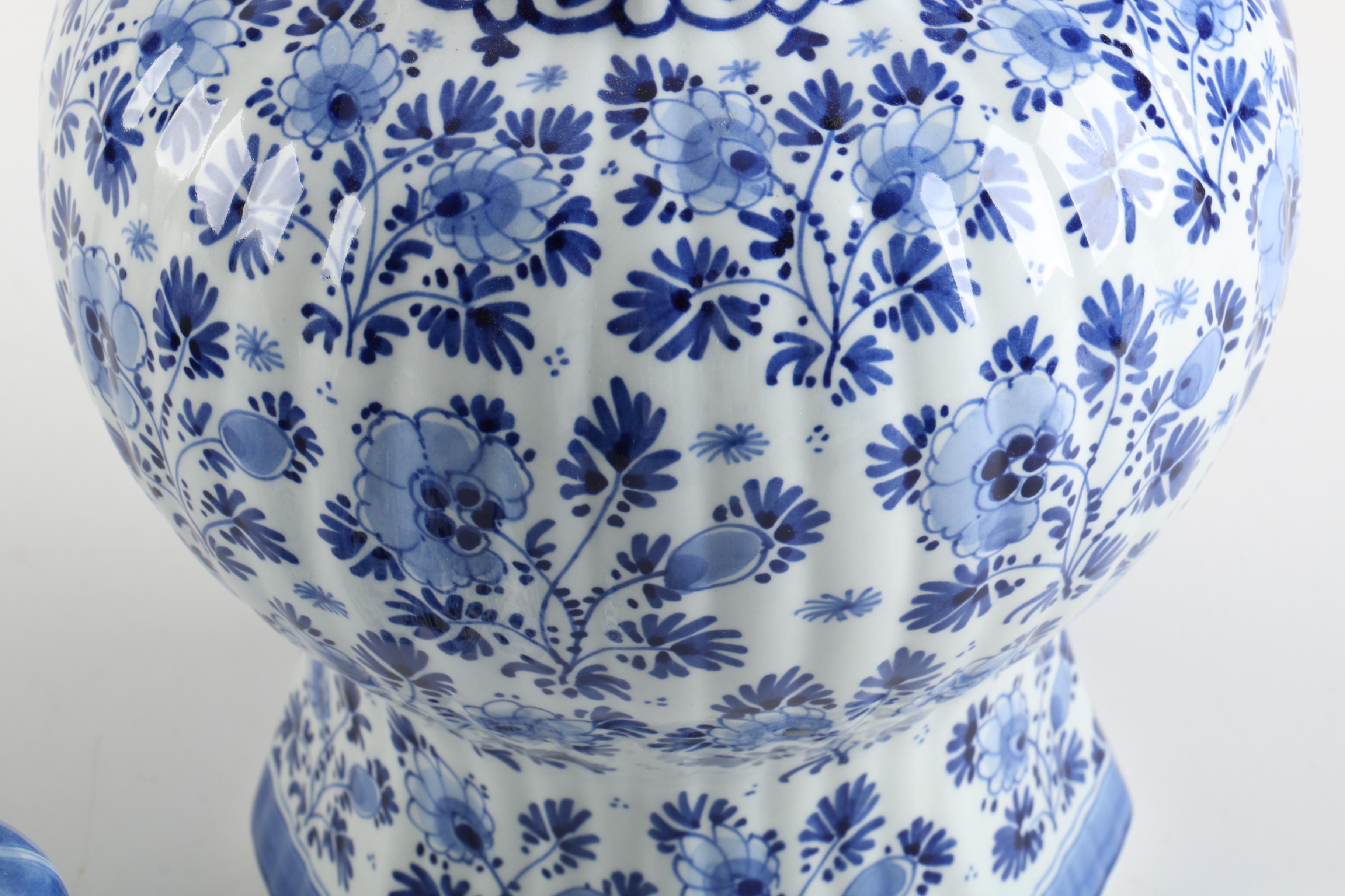 Hand-Painted Delft Style Jars Including Royal Delft and Zenith