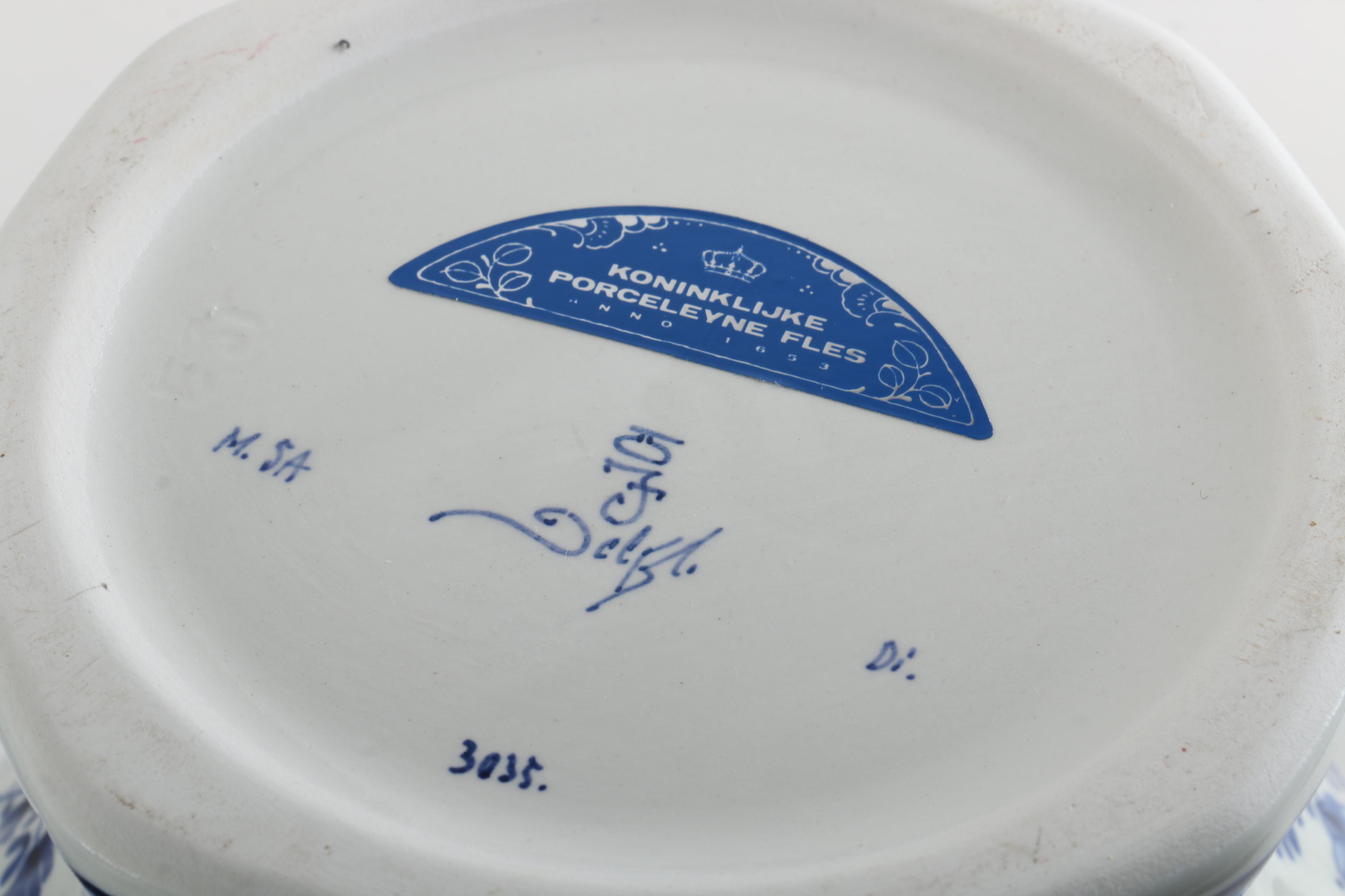 Hand-Painted Delft Style Jars Including Royal Delft and Zenith