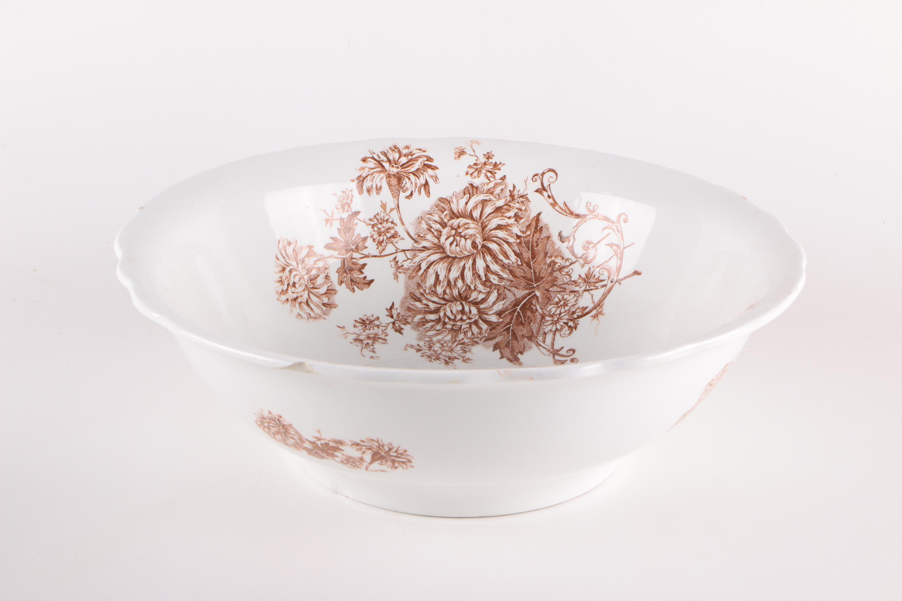 Antique Ironstone and Vintage Porcelain Vanity Accessories