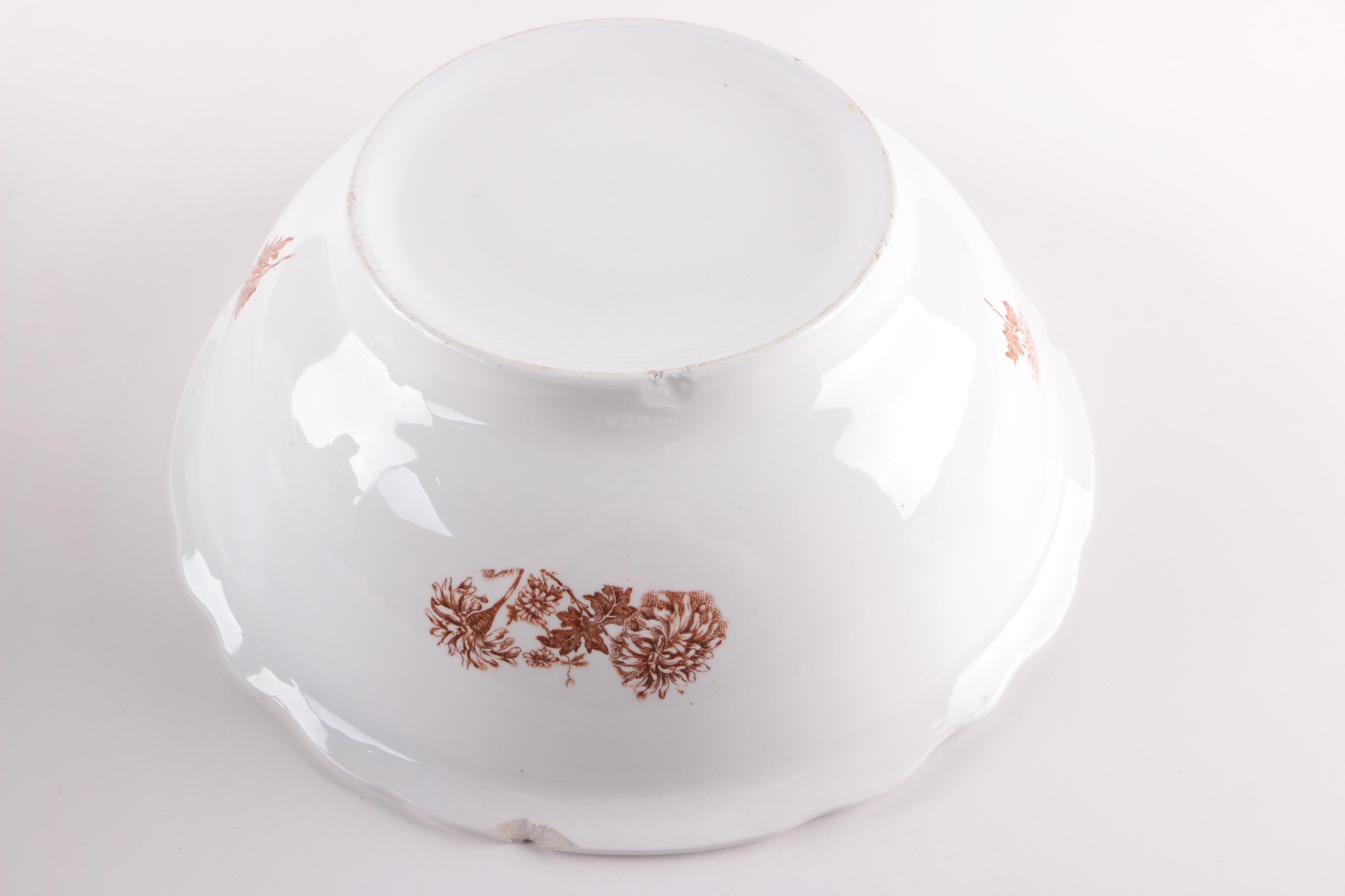 Antique Ironstone and Vintage Porcelain Vanity Accessories