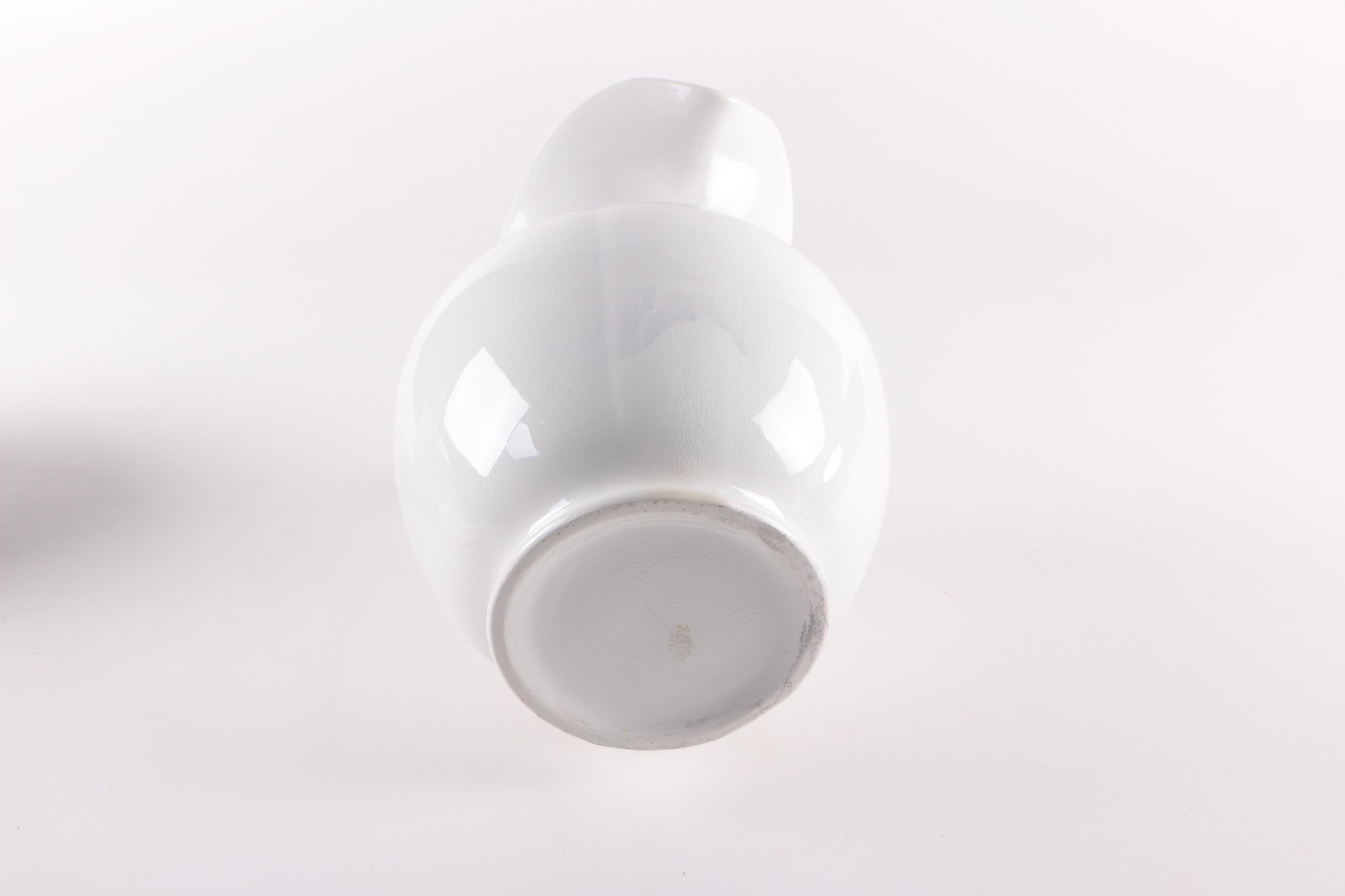 Antique Ironstone and Vintage Porcelain Vanity Accessories