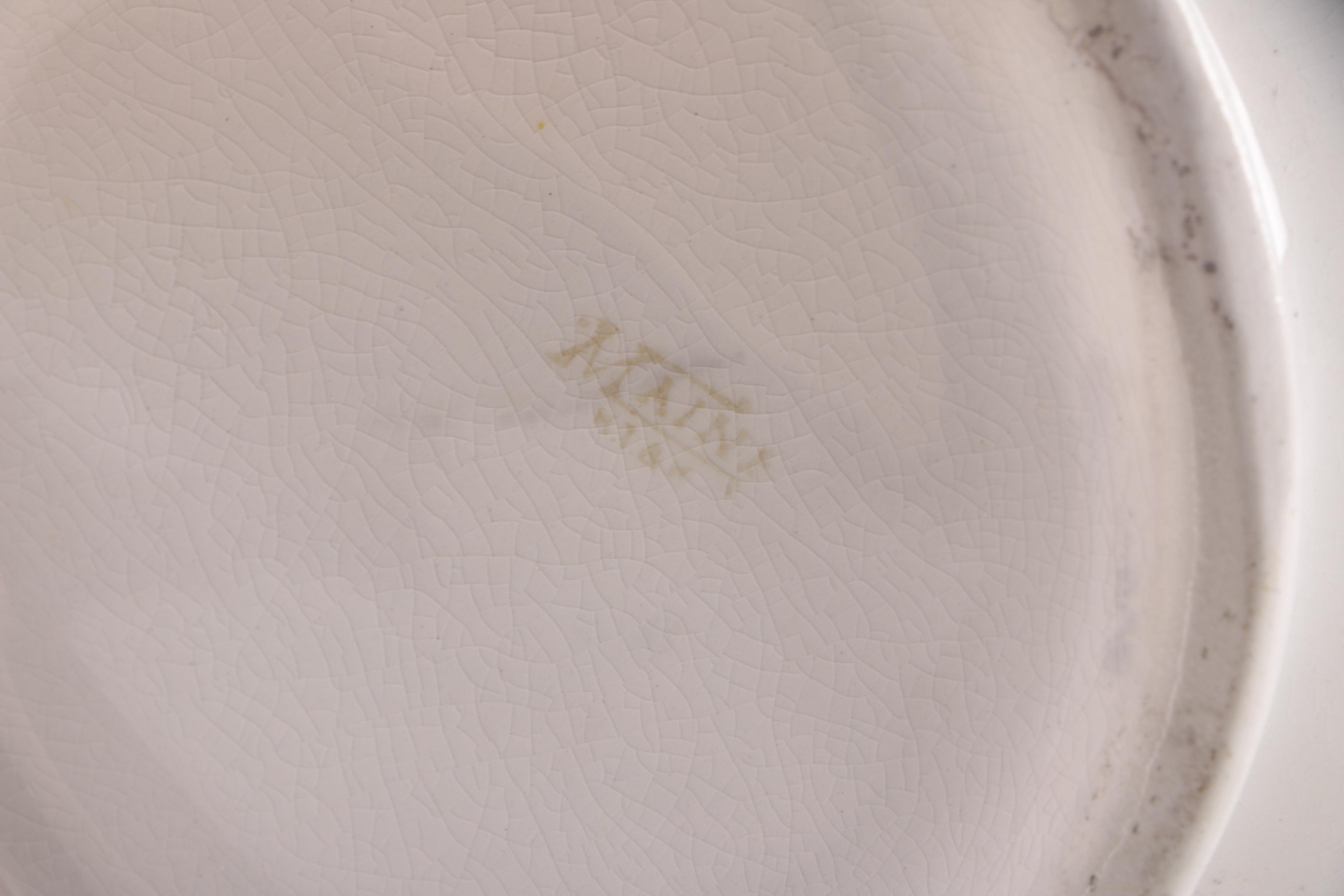 Antique Ironstone and Vintage Porcelain Vanity Accessories