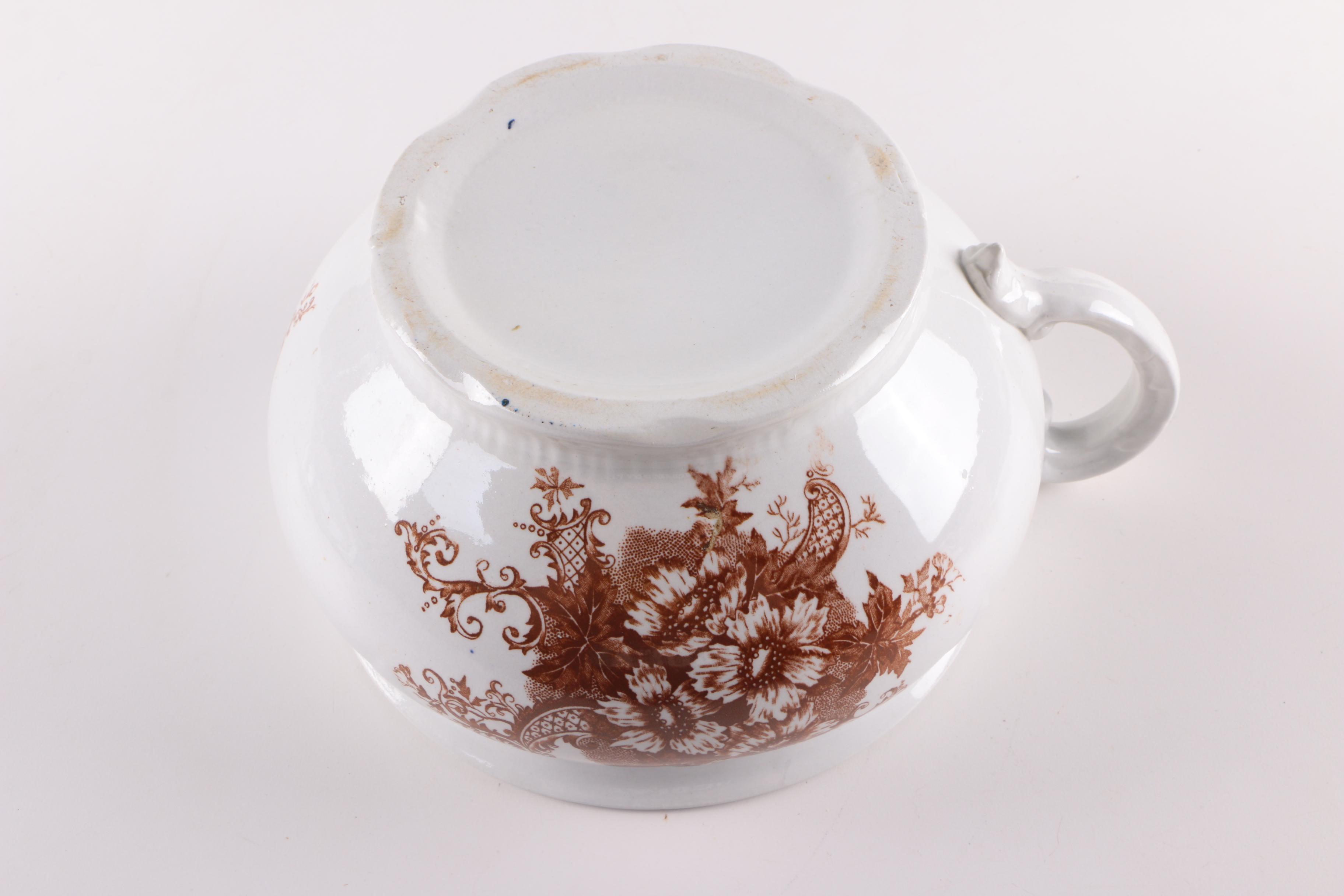 Antique Ironstone and Vintage Porcelain Vanity Accessories