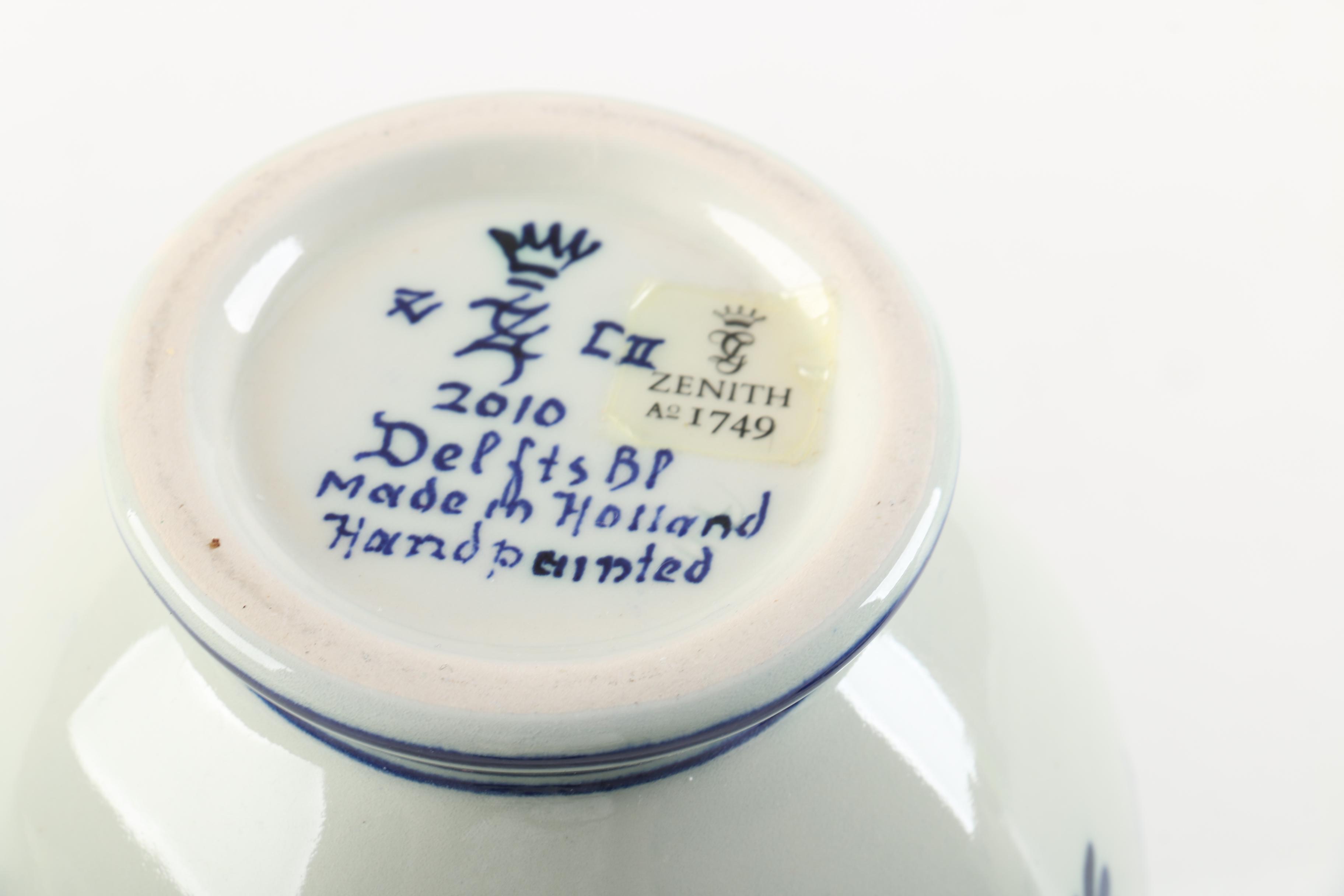 Zenith Delfts Earthenware Vases