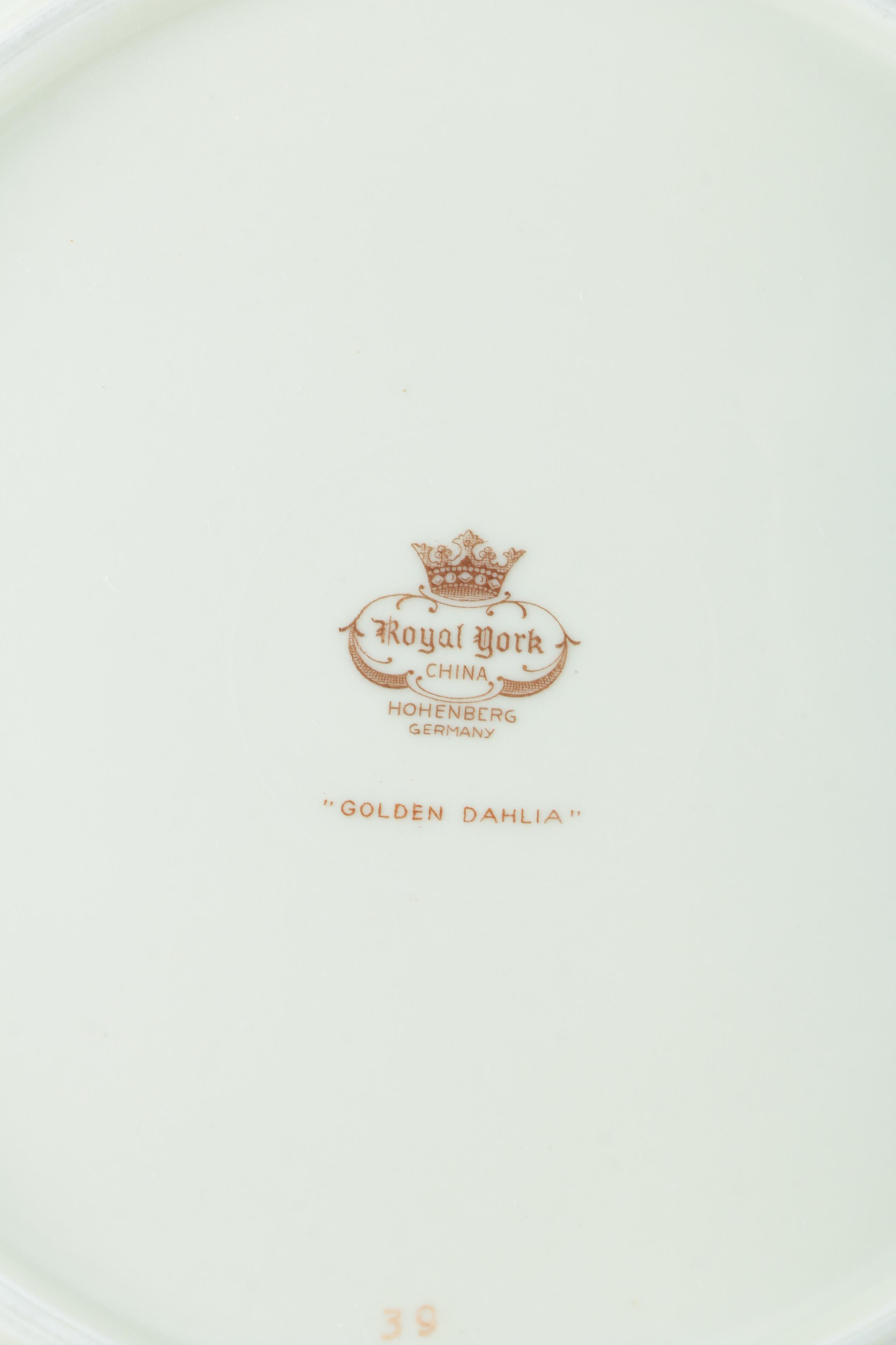 Royal York "Golden Dahlia" Service