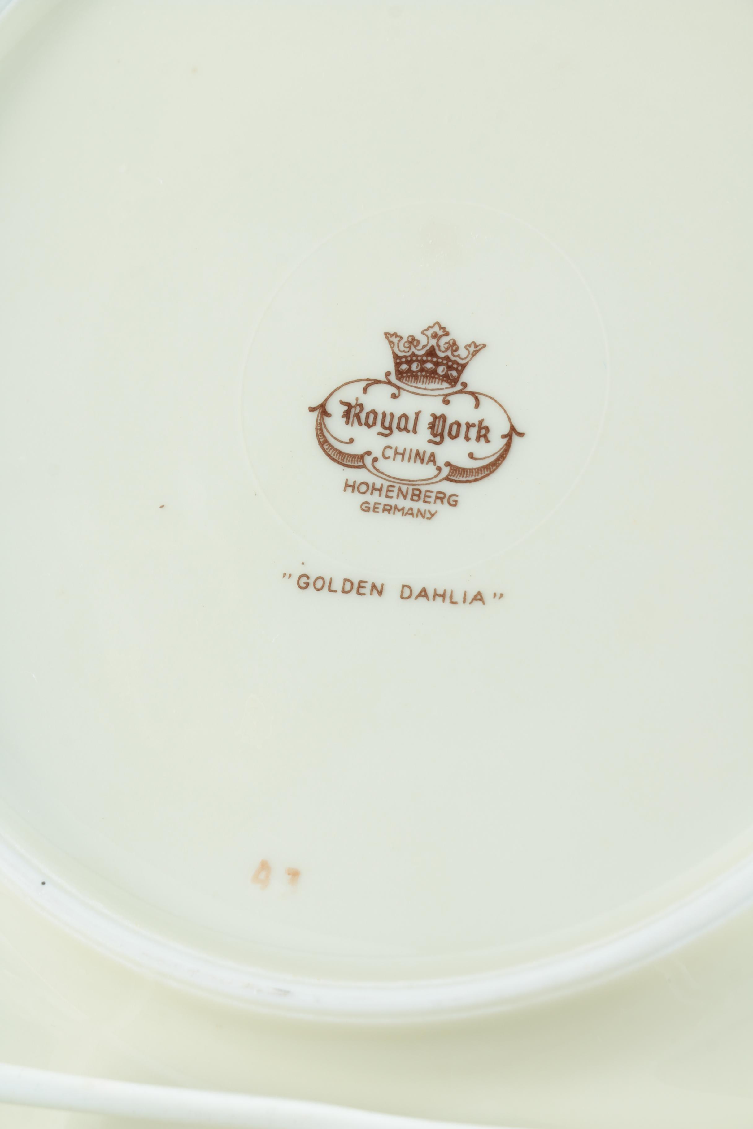 Royal York "Golden Dahlia" Service