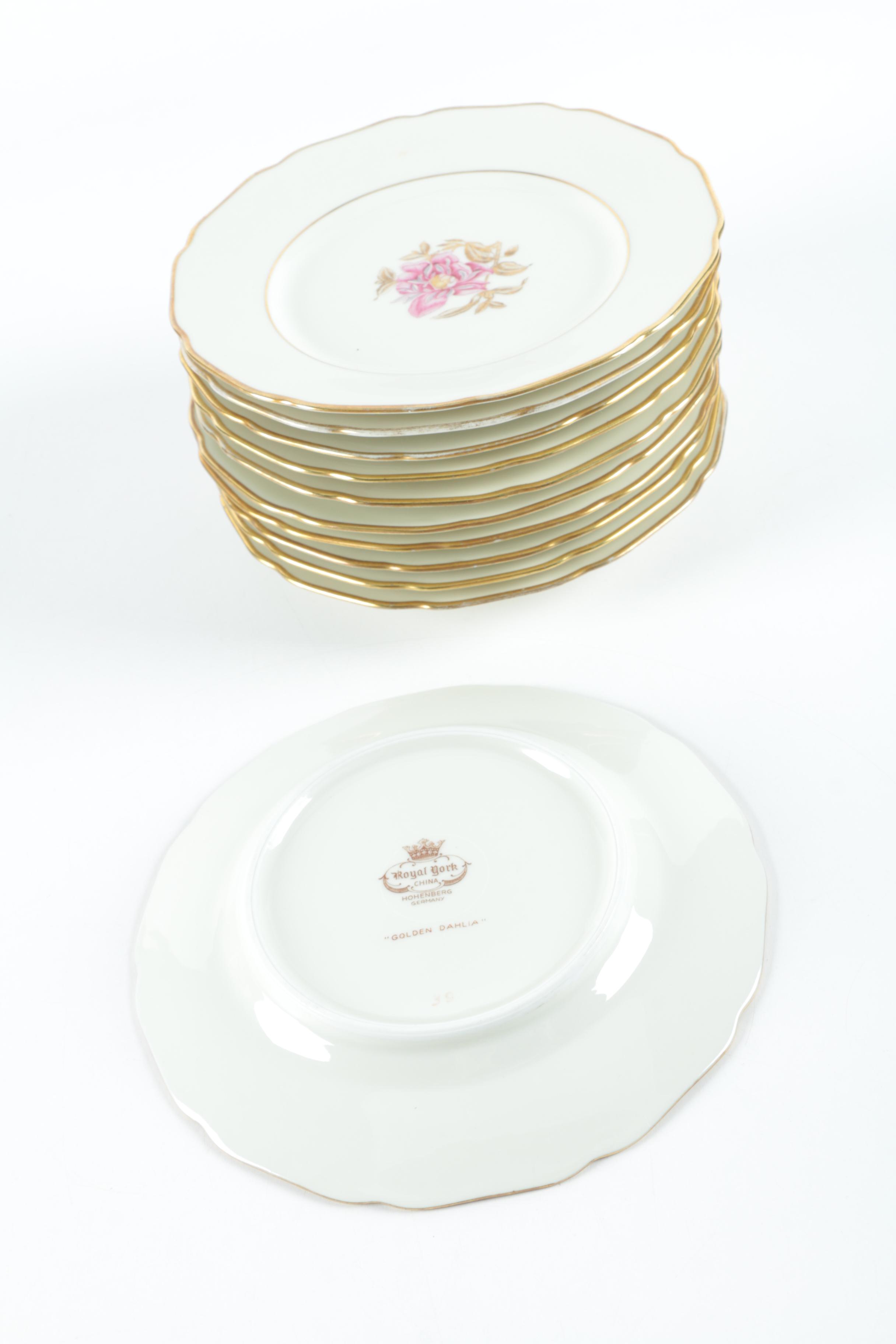 Royal York "Golden Dahlia" Service