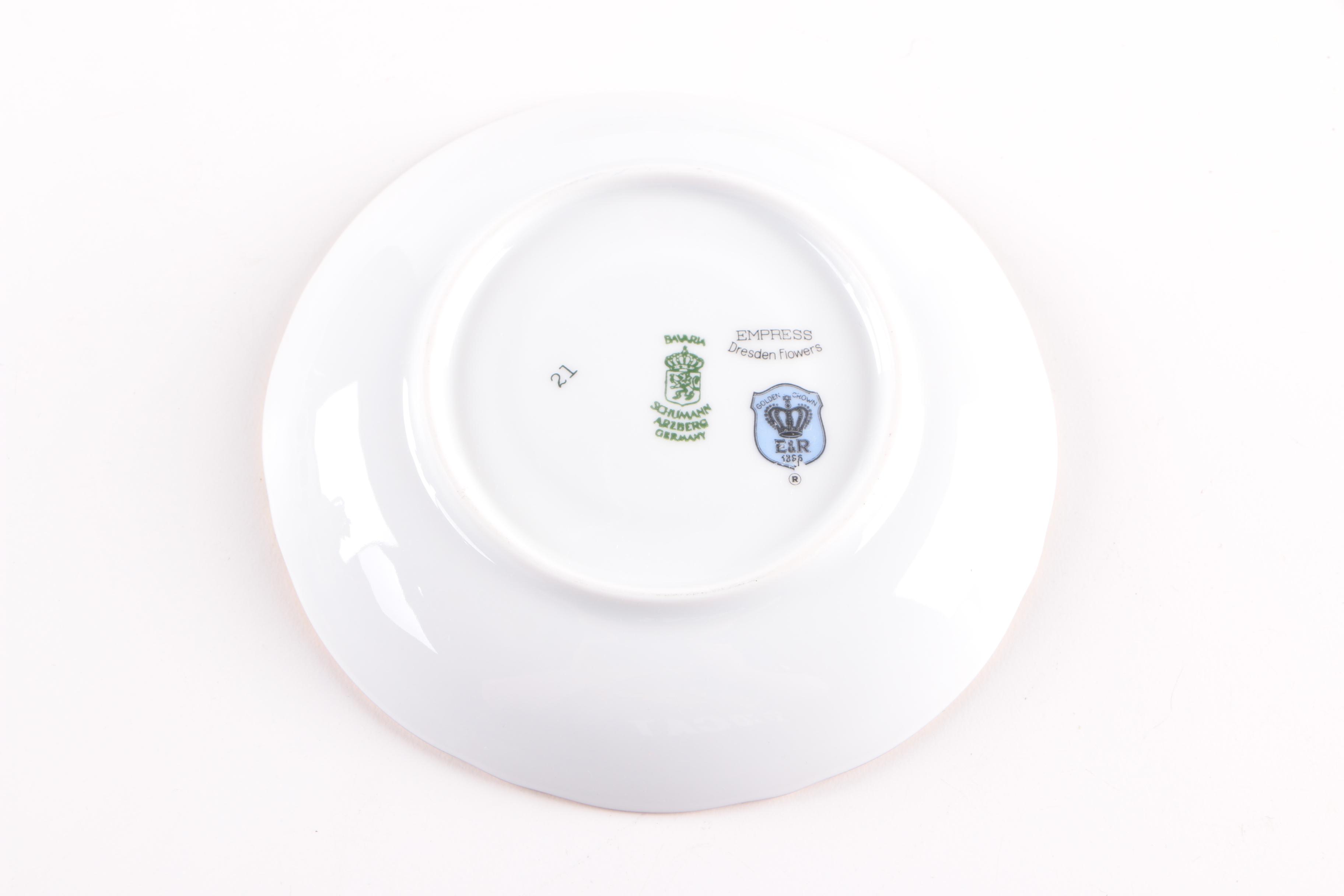 Schumann "Empress Dresden Flowers" Porcelain Tea Service