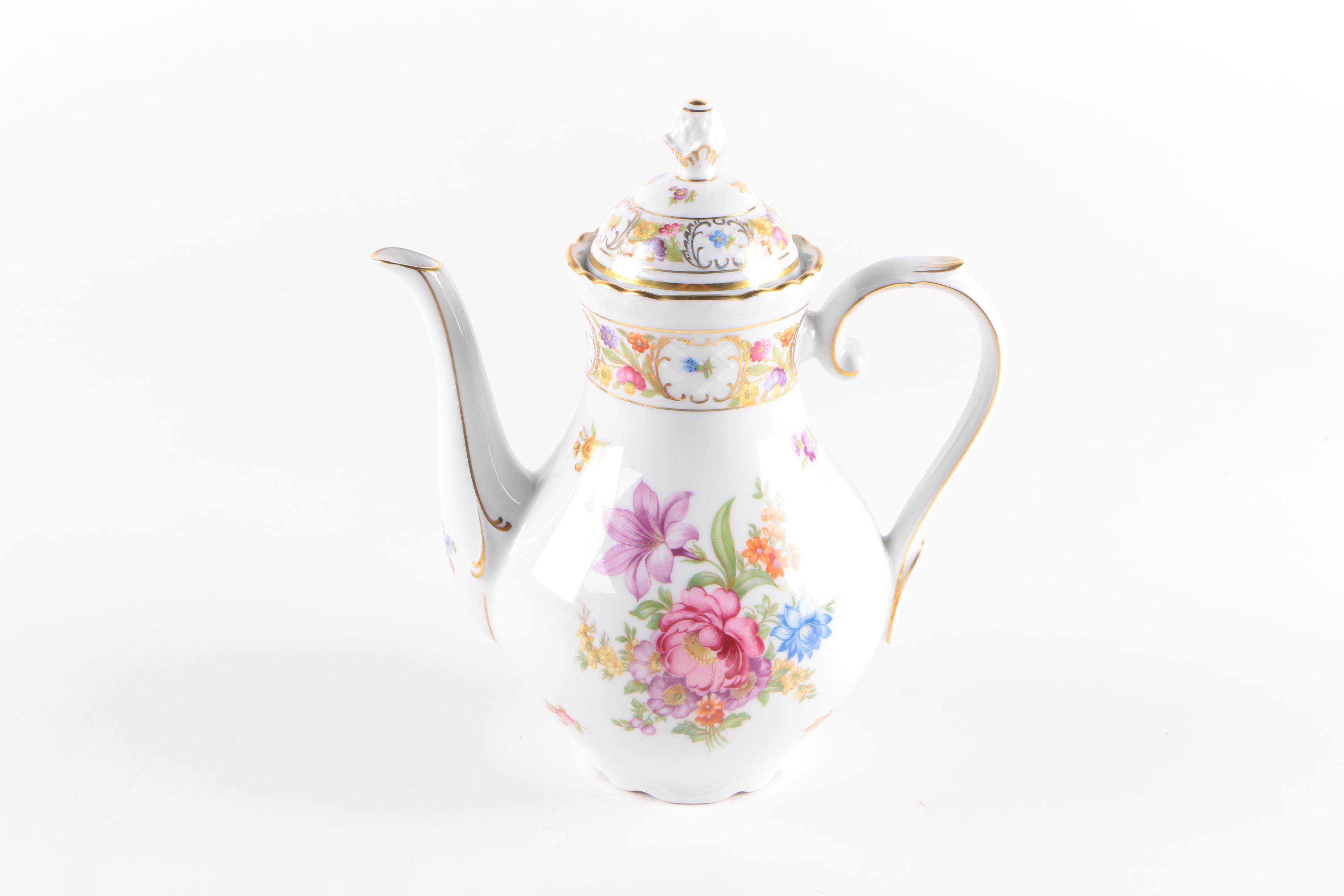 Schumann "Empress Dresden Flowers" Porcelain Tea Service