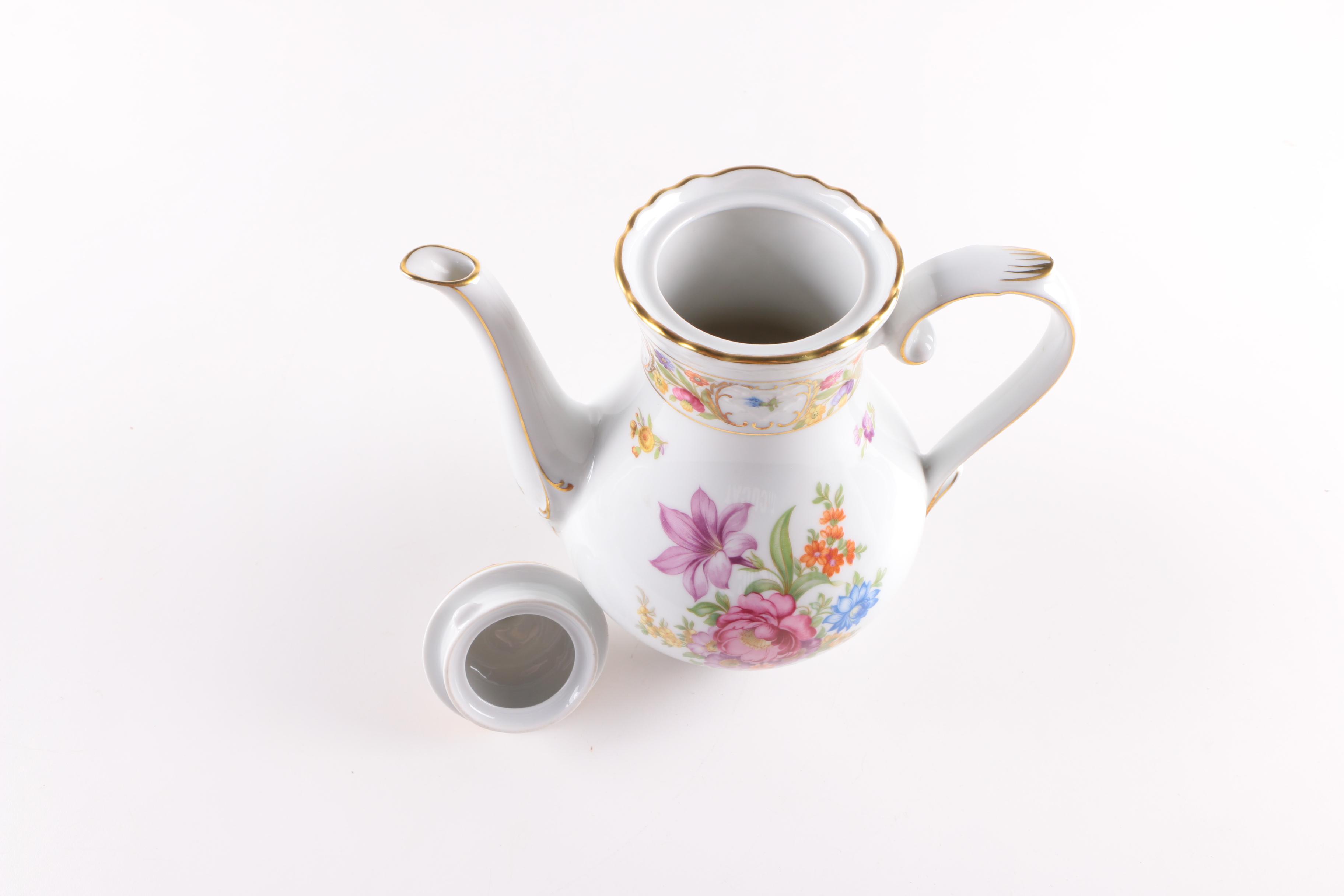 Schumann "Empress Dresden Flowers" Porcelain Tea Service