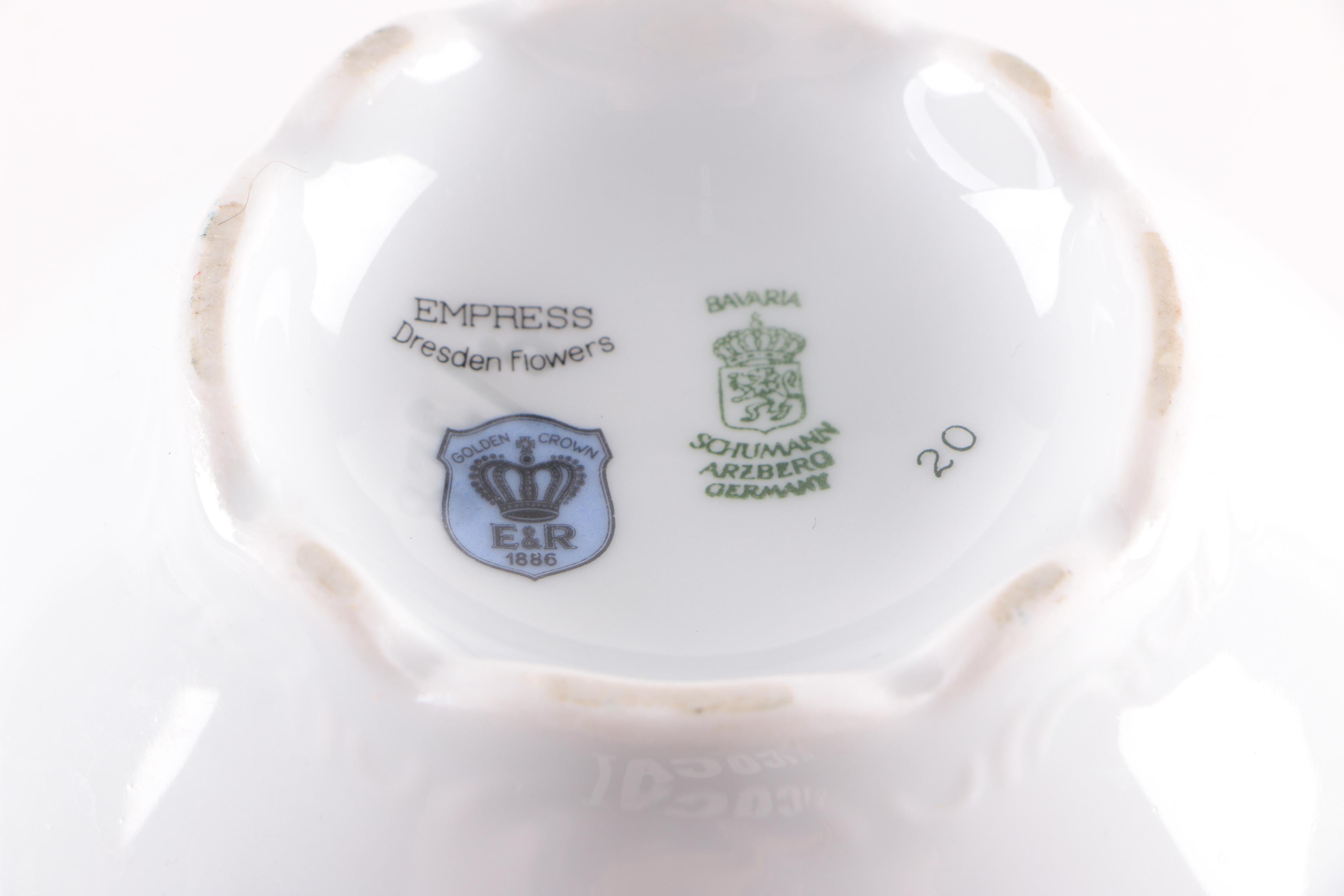 Schumann "Empress Dresden Flowers" Porcelain Tea Service