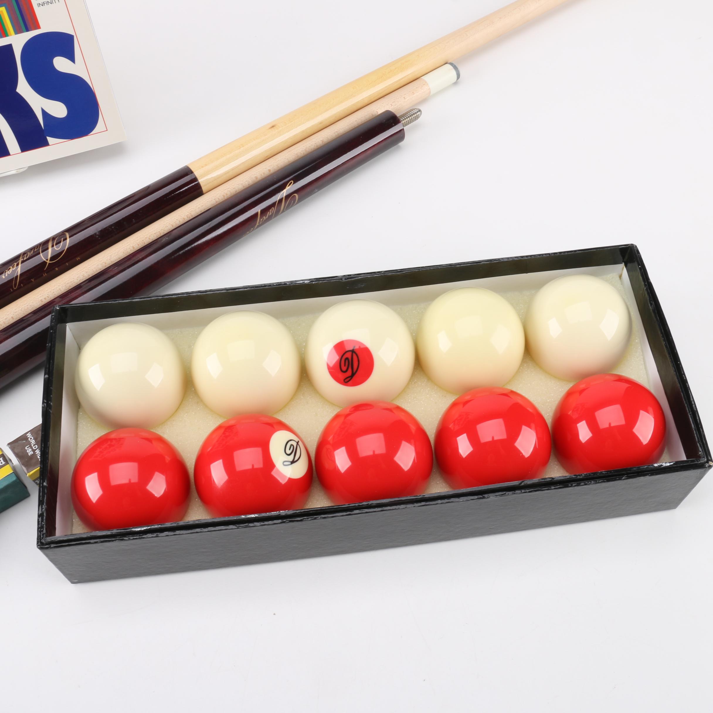 "1000 Play Thinks" by Ivan Moscovich and Billiards Equipment