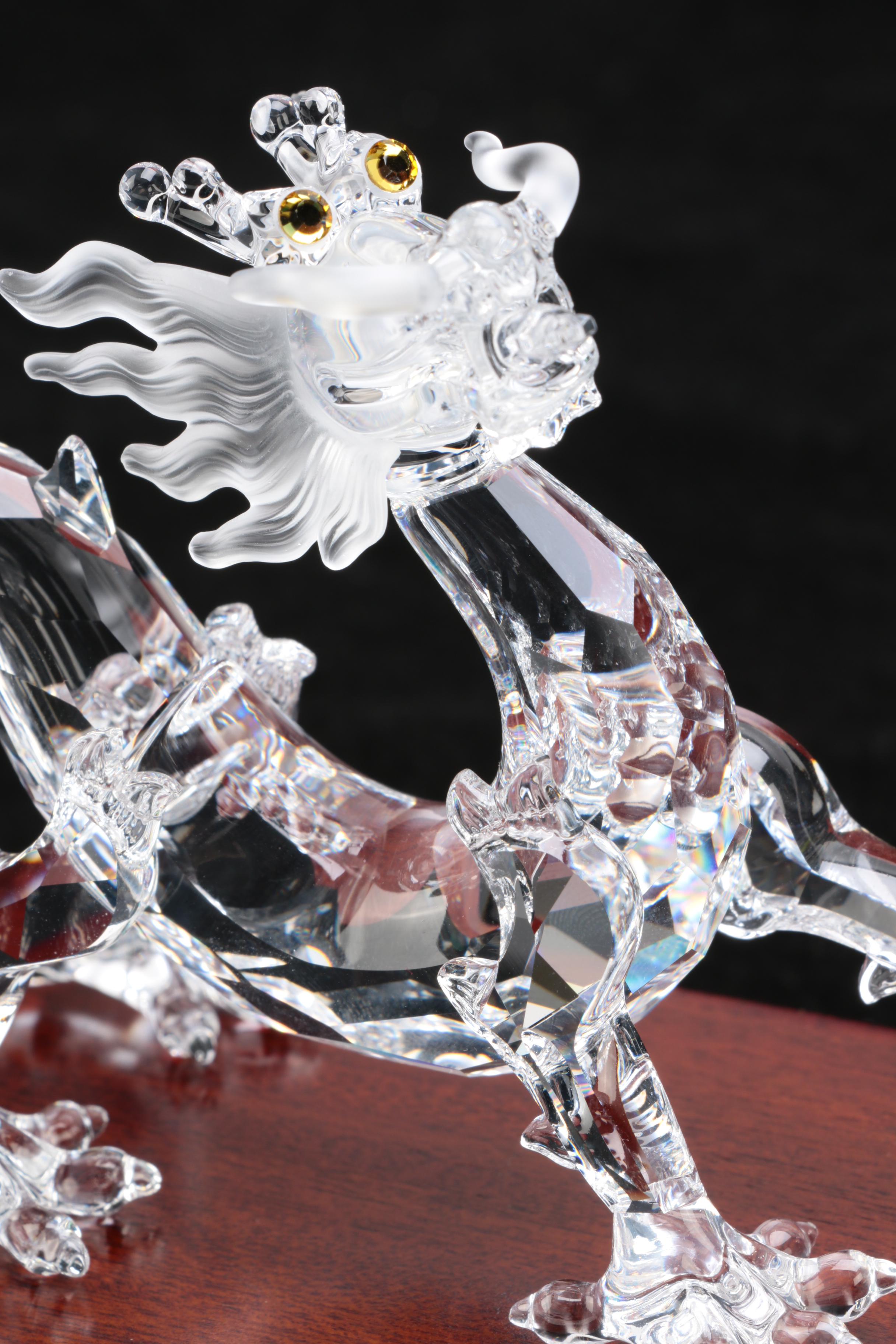 Swarovski Crystal Dragon Figurine
