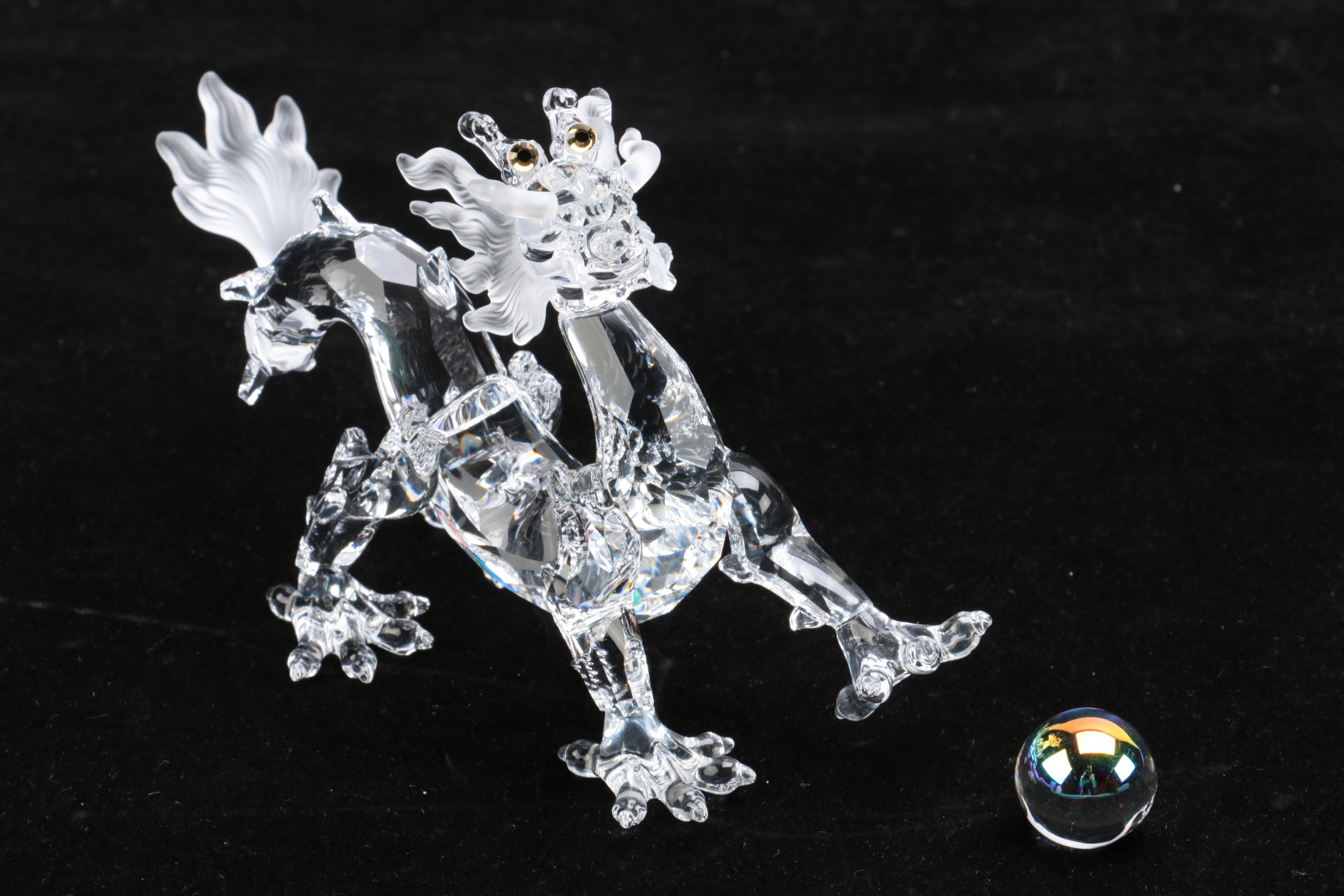 Swarovski Crystal Dragon Figurine