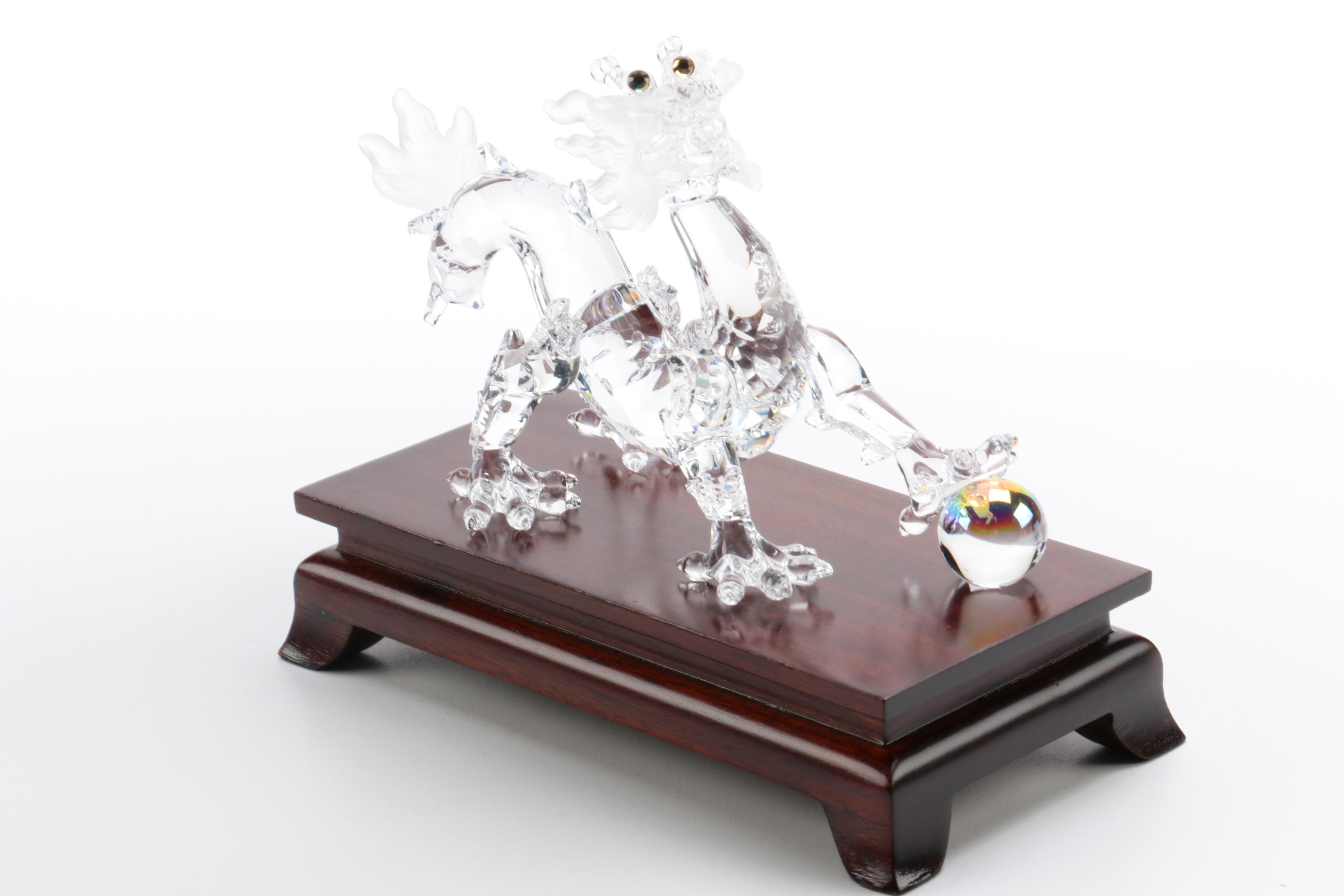 Swarovski Crystal Dragon Figurine