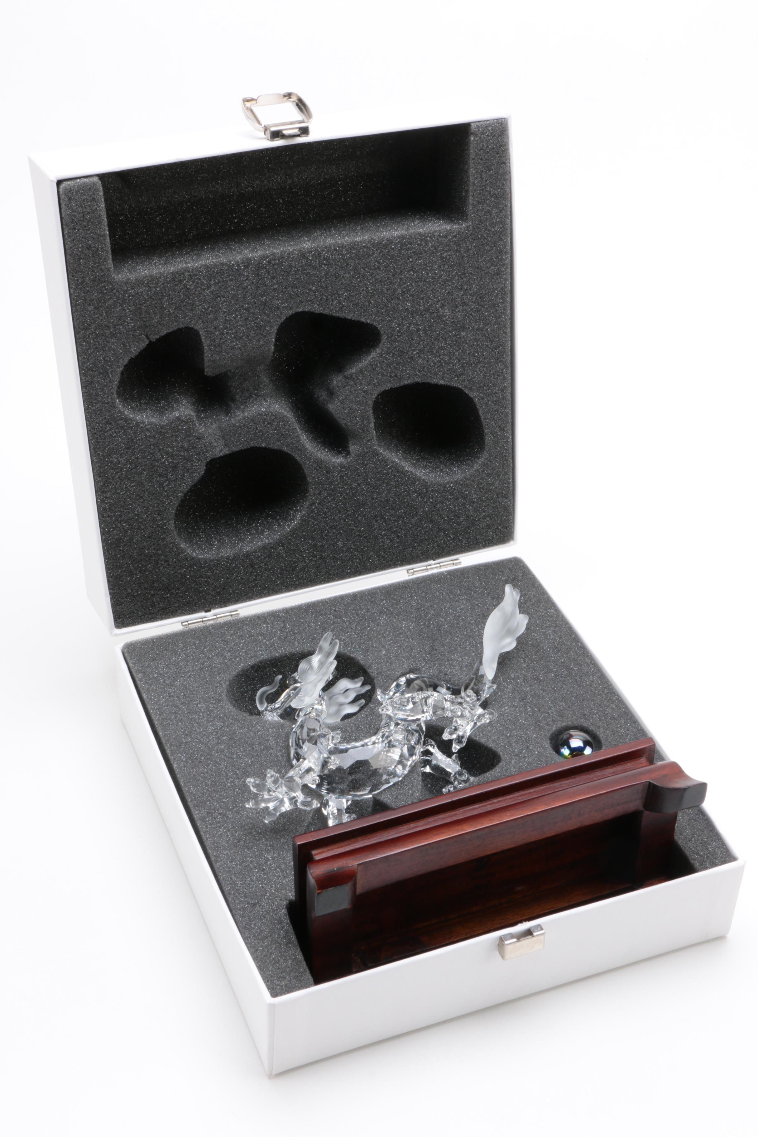 Swarovski Crystal Dragon Figurine