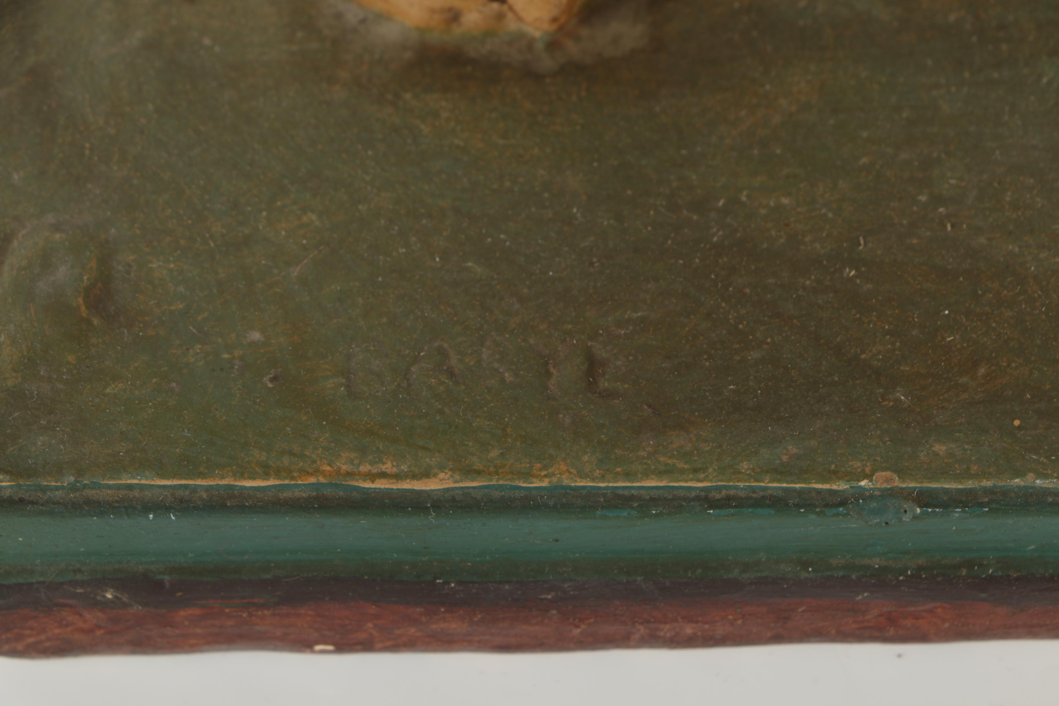 Plaster Sculpture After Antoine-Louis Barye's "Le Lion Qui Marche"