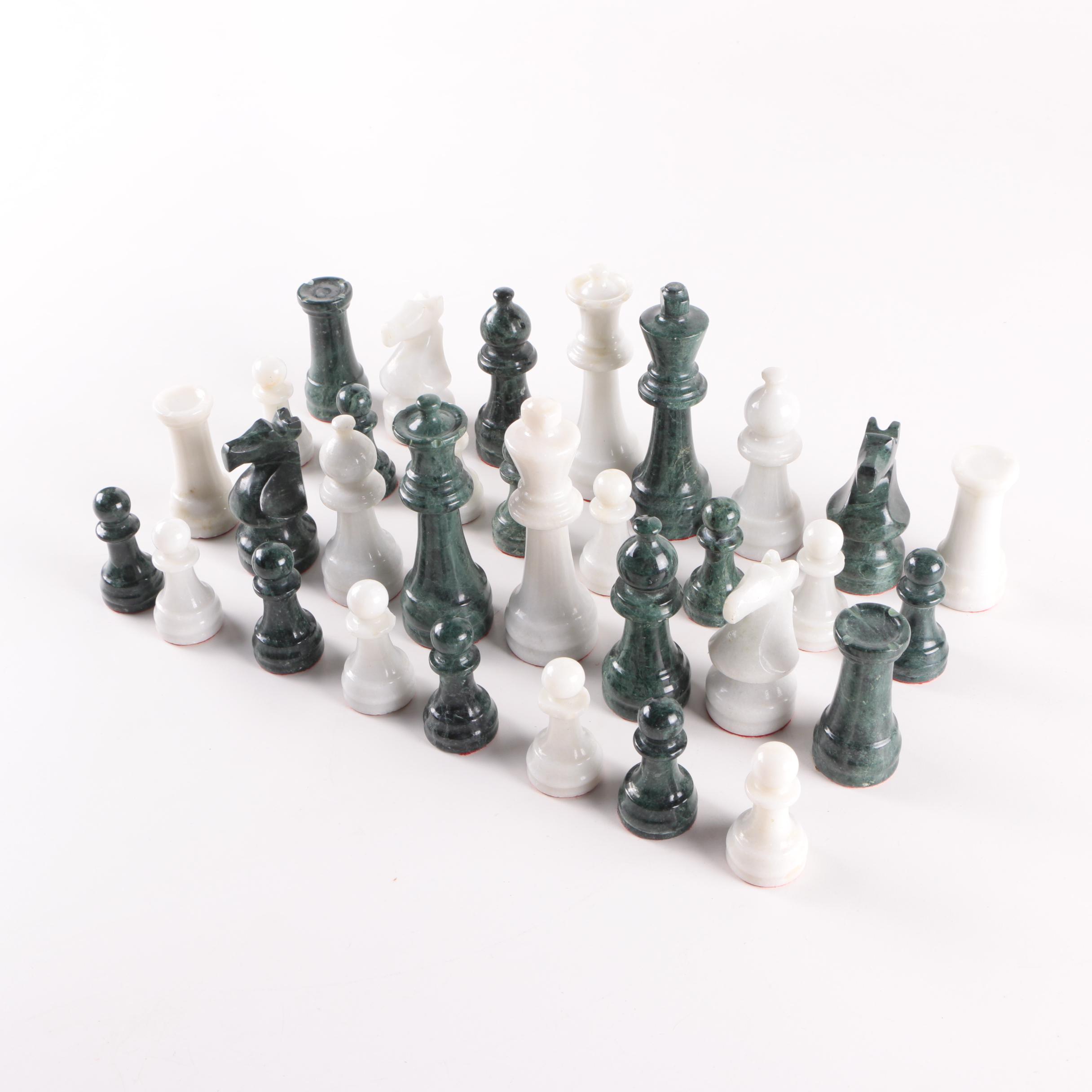 Marble Chess Pieces