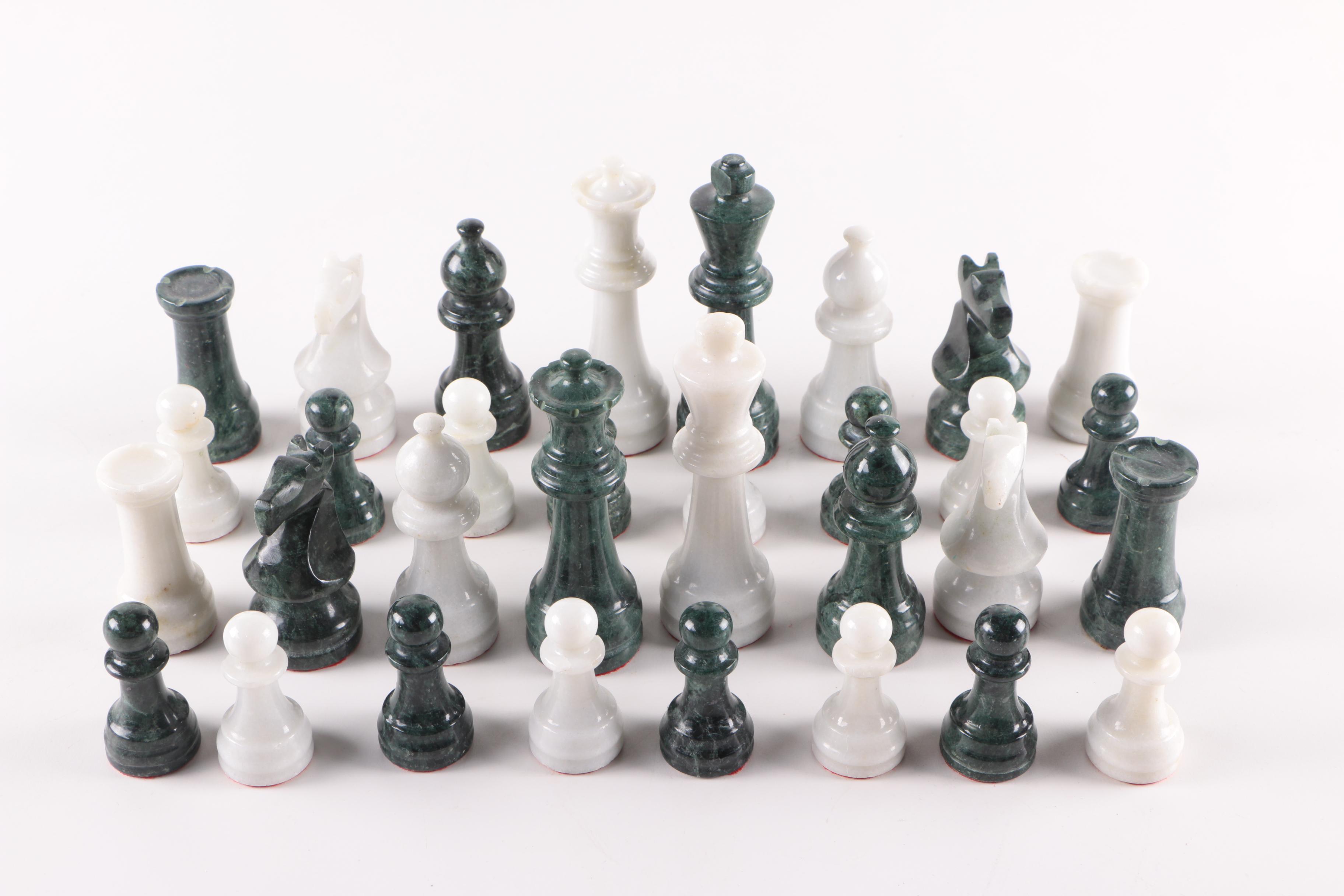 Marble Chess Pieces