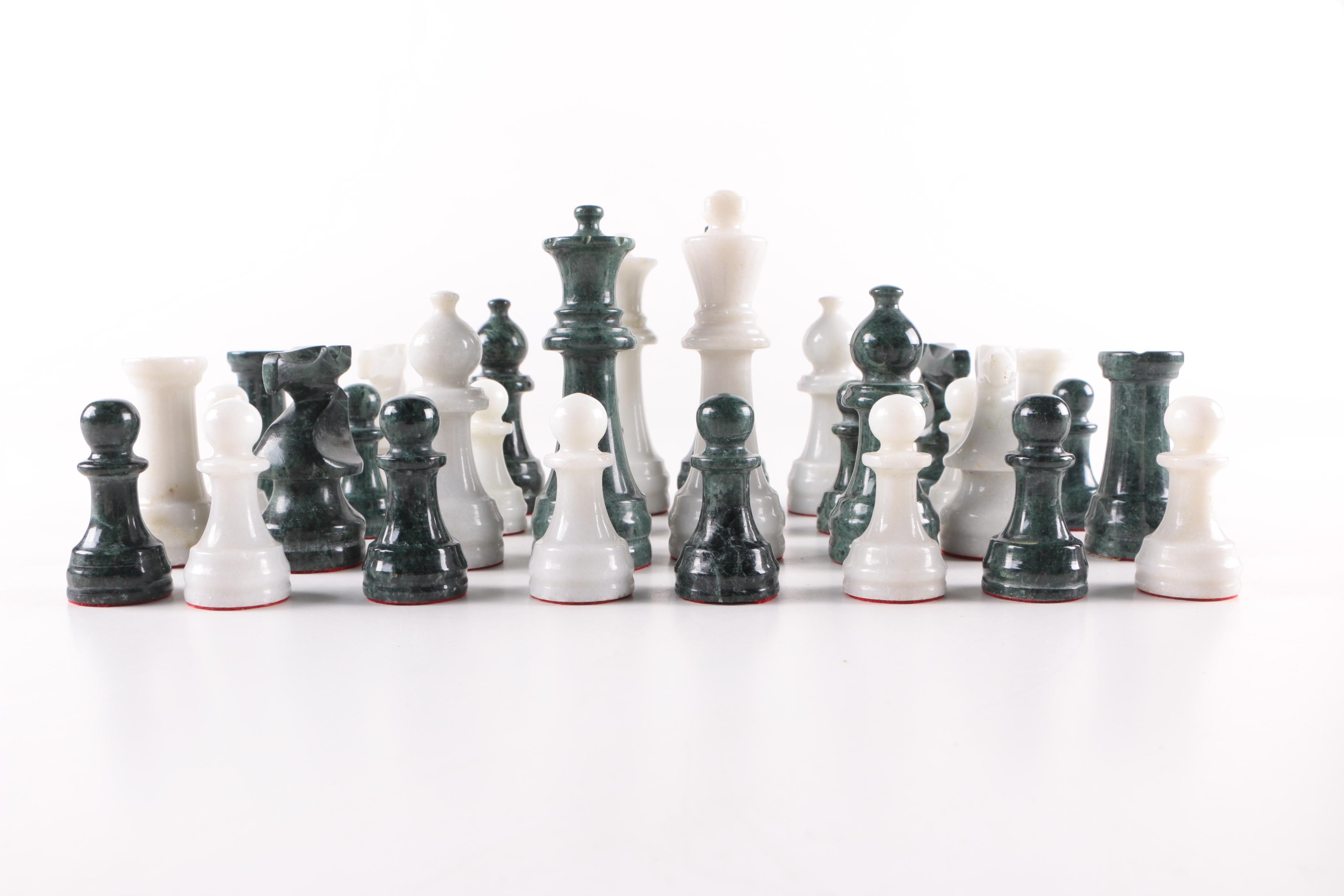 Marble Chess Pieces