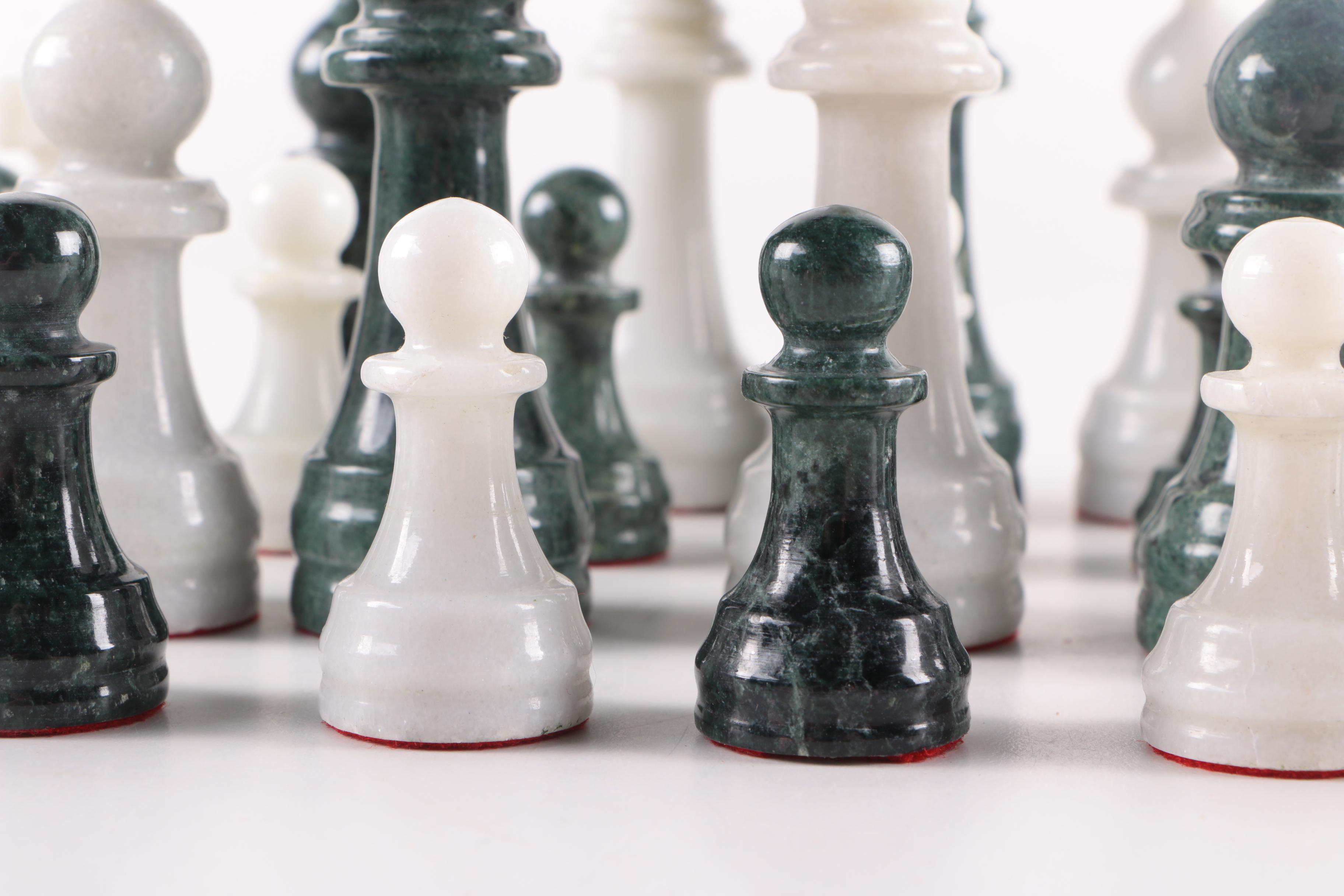 Marble Chess Pieces