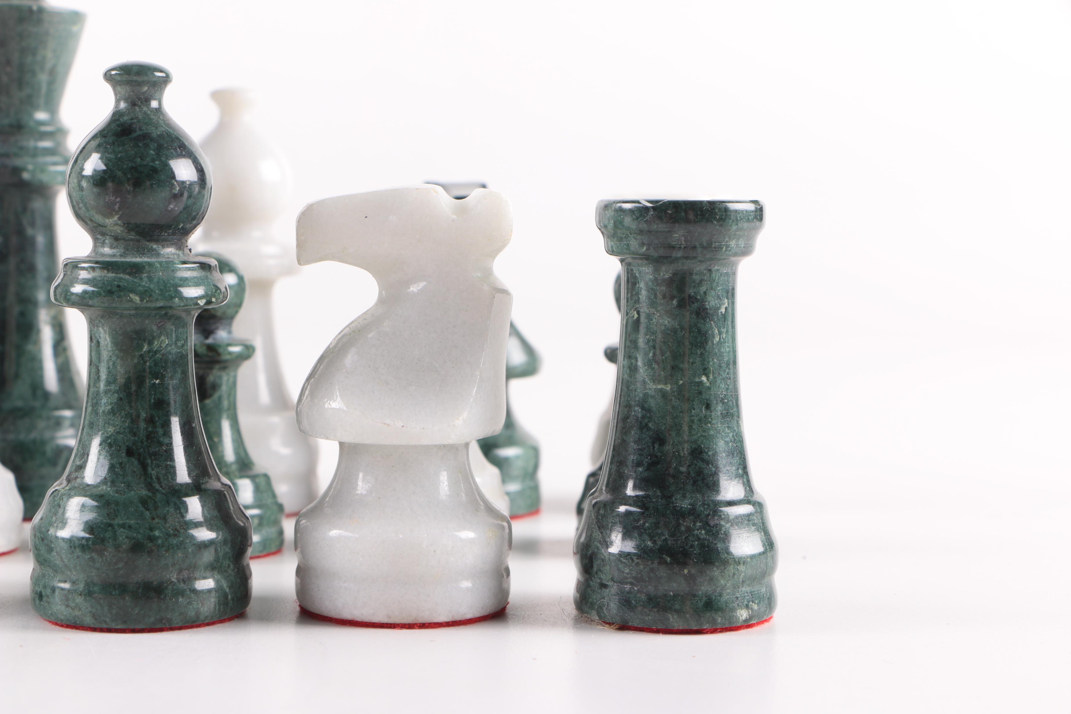 Marble Chess Pieces