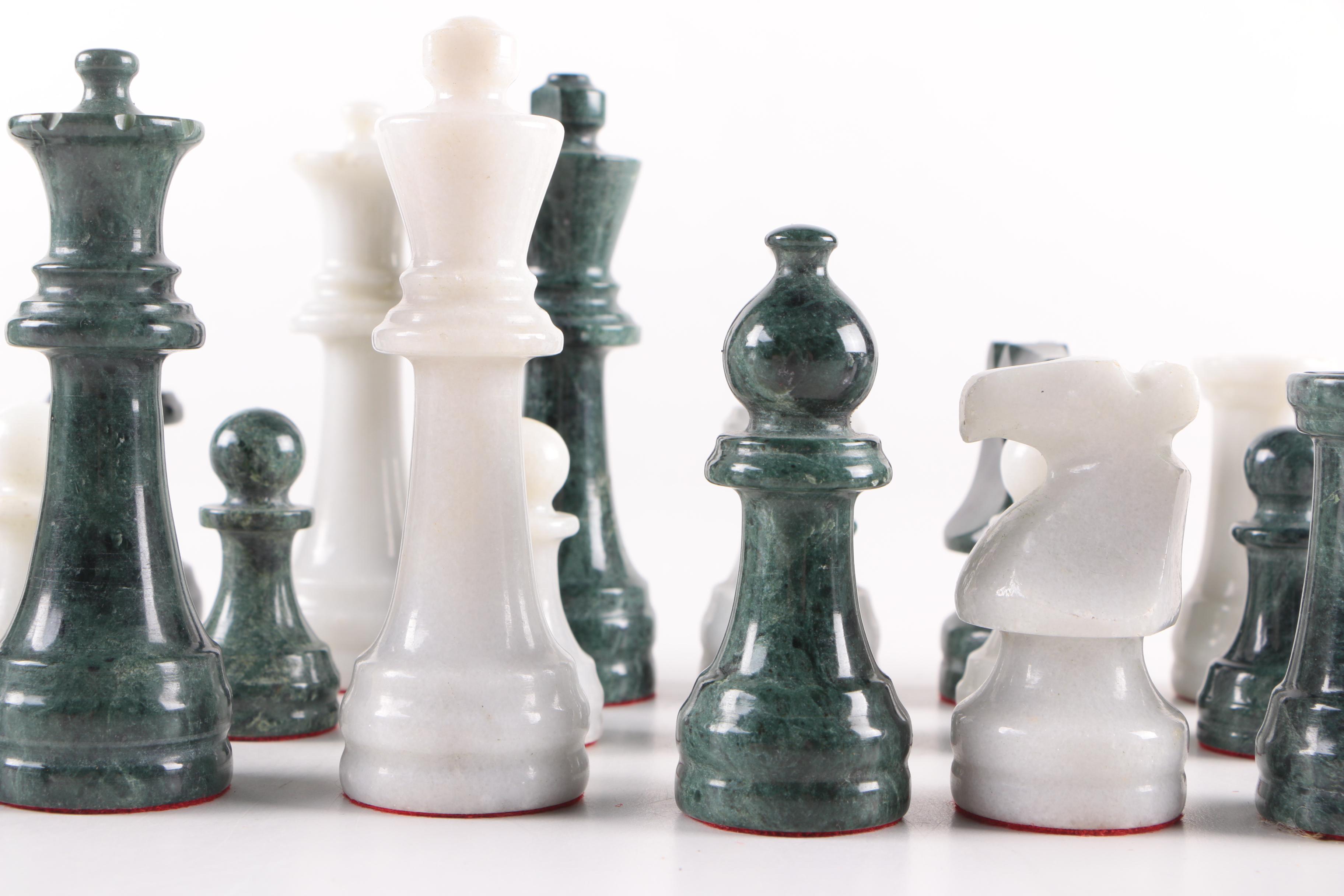 Marble Chess Pieces