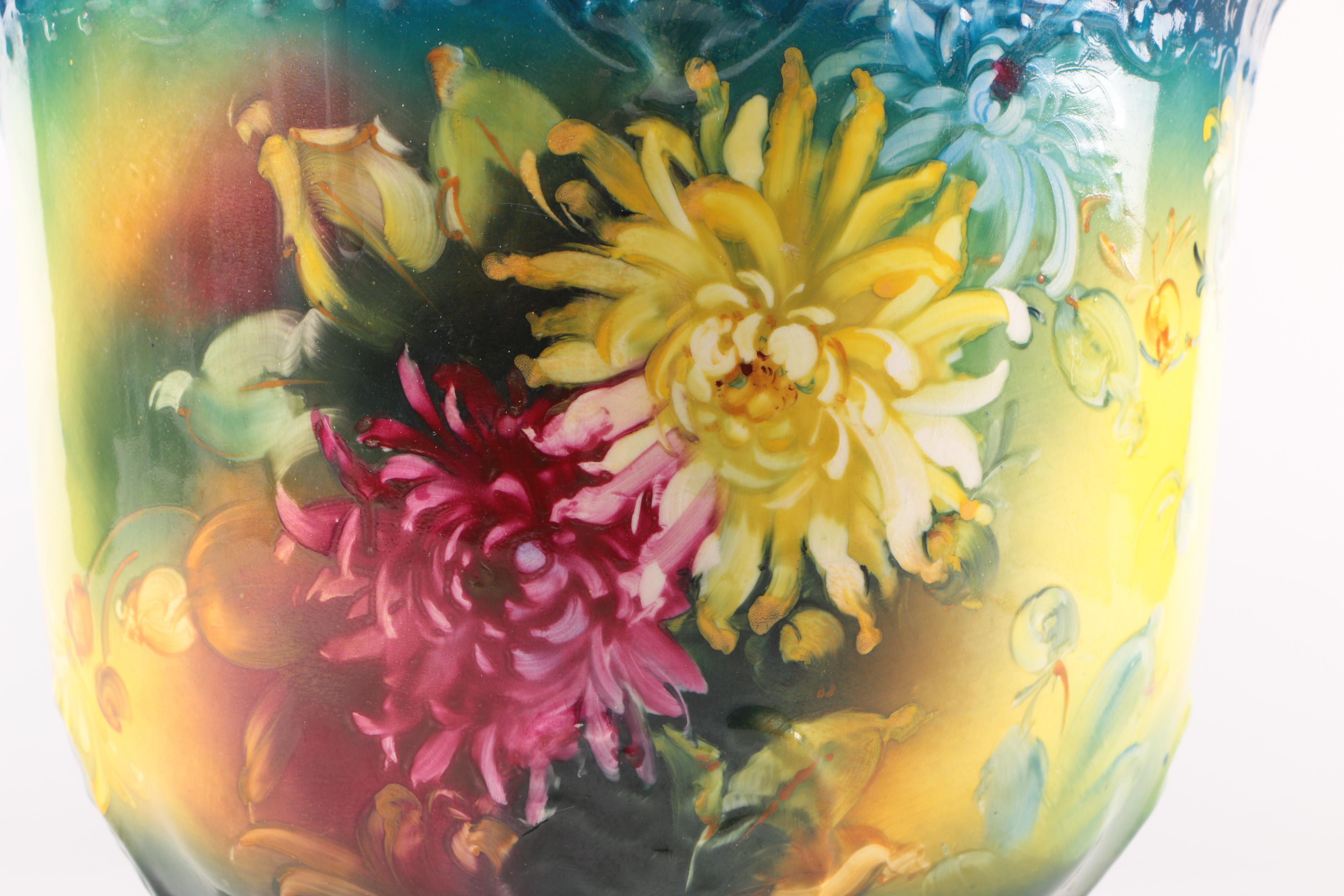 Ceramic Art Pottery Floral Planter