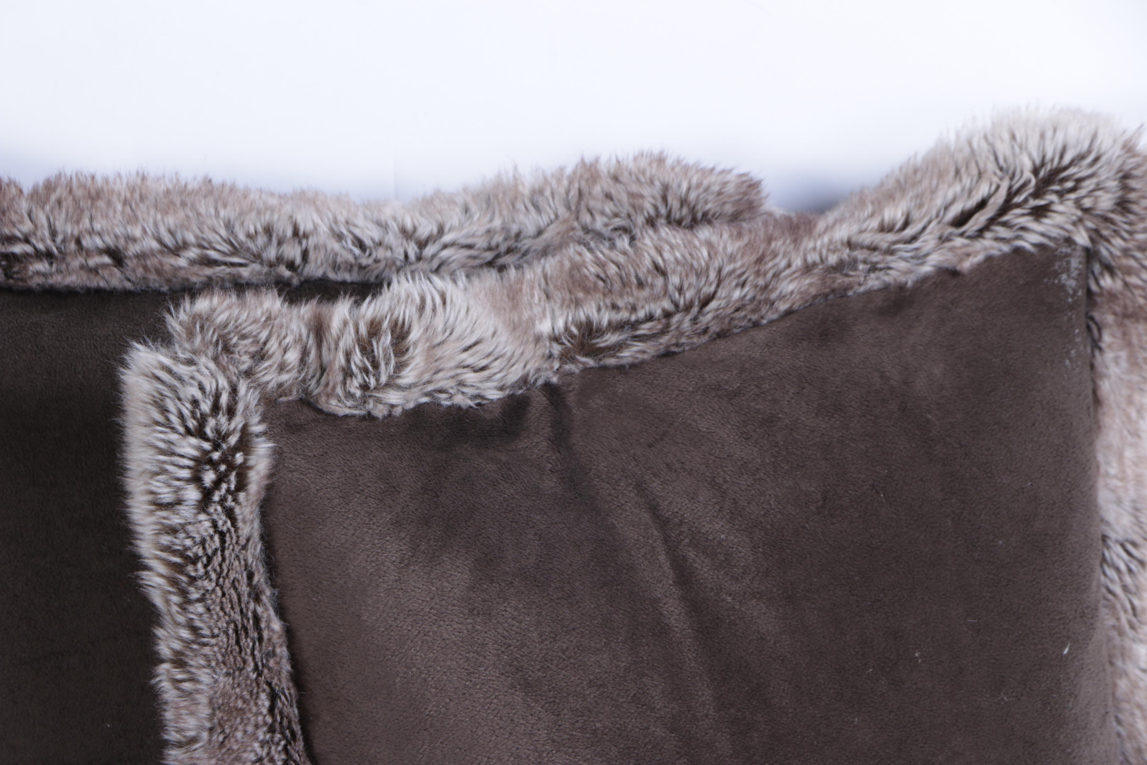 Faux Fur Pillows and Throw Featuring Nicole Miller and Tahari