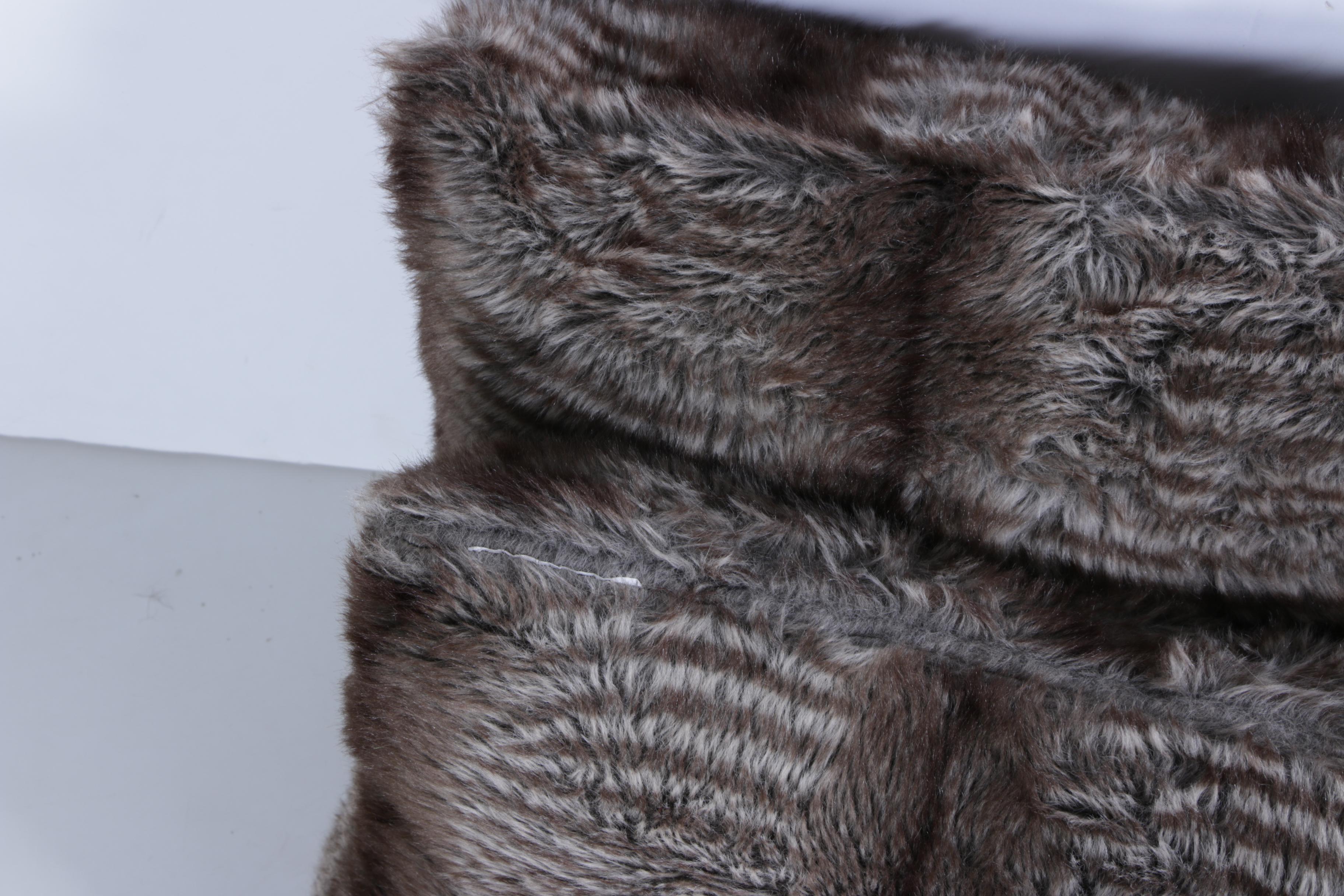 Faux Fur Pillows and Throw Featuring Nicole Miller and Tahari