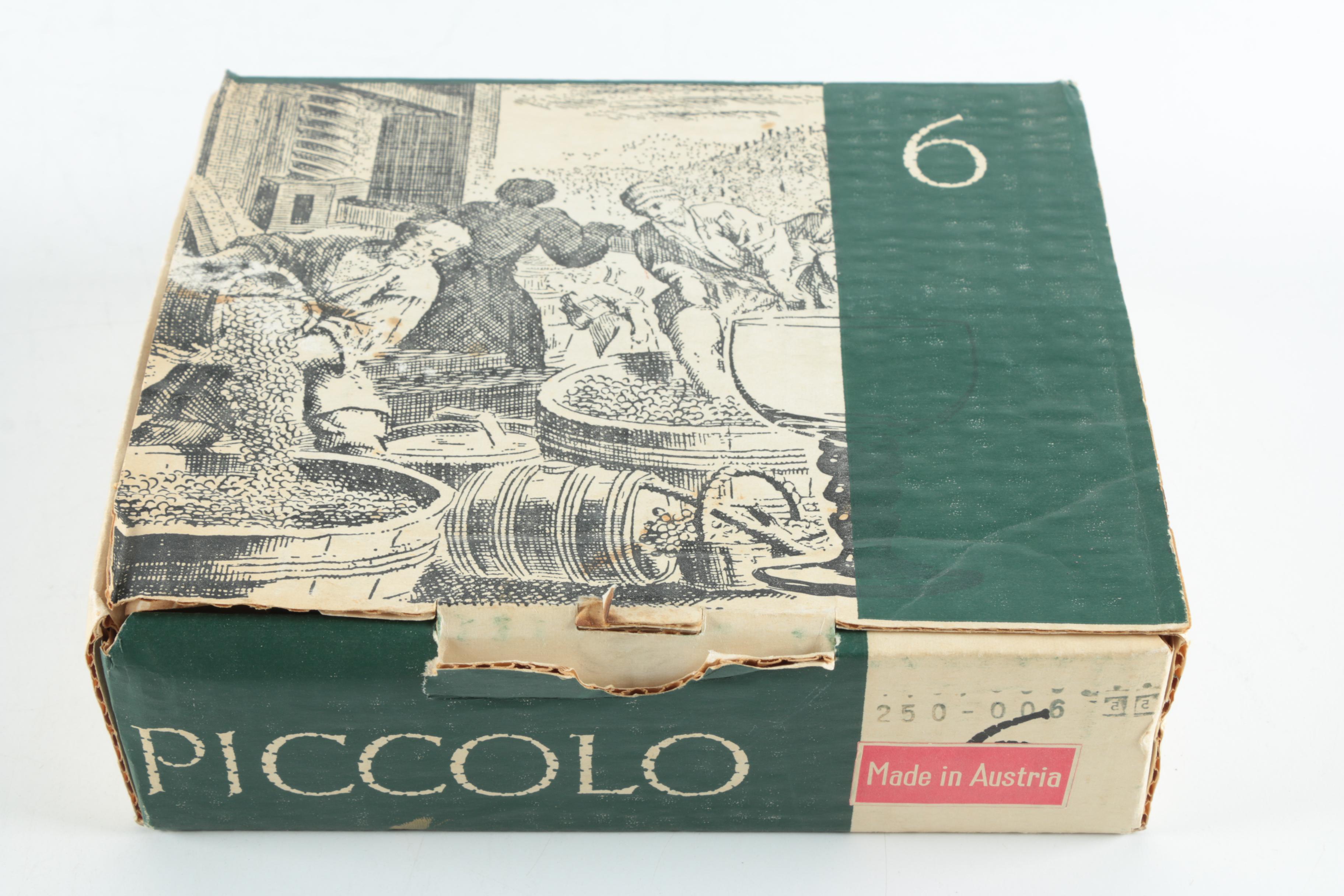 Vintage Roemer Piccolo Grape Leaf Etched Wine Glasses with Green Stems