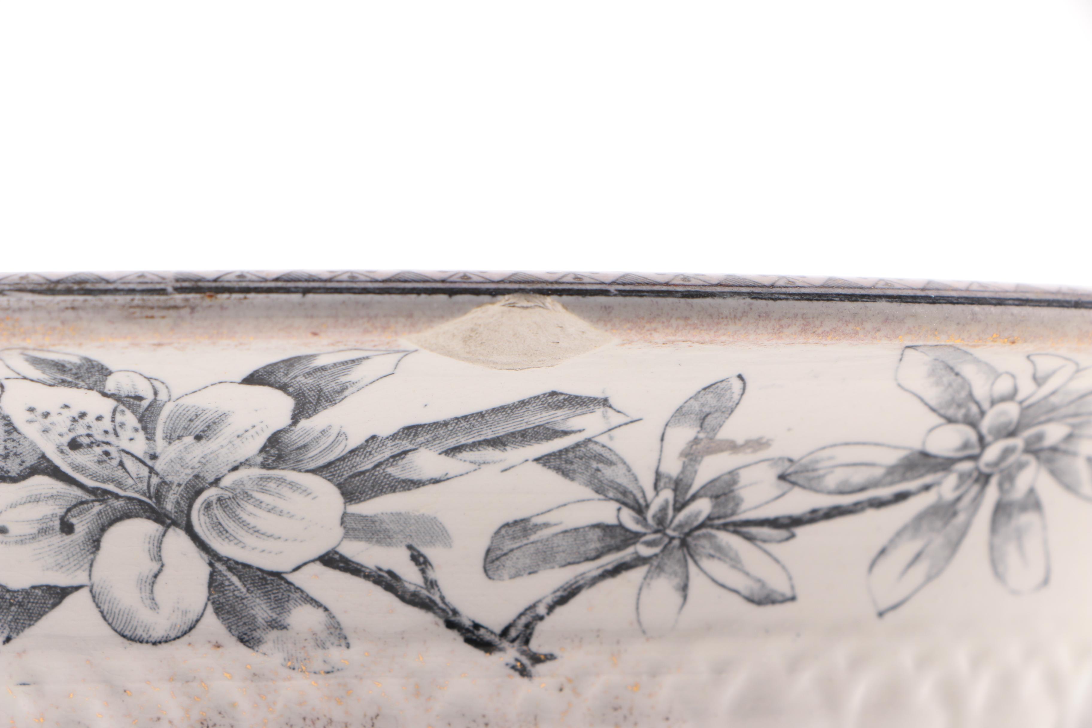 1889 Staffordshire "Dulton" Ironstone Pitcher and Wash Basin