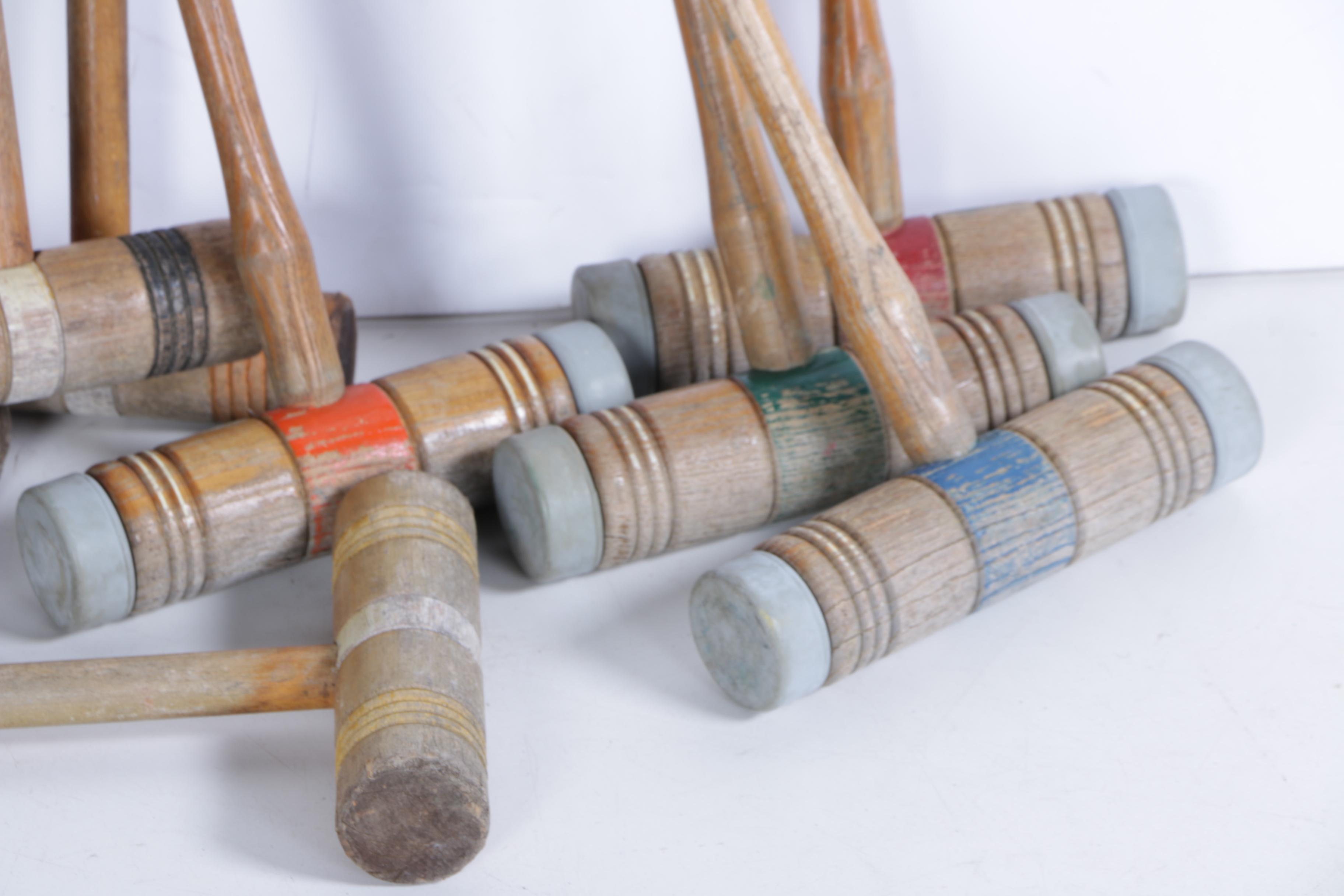 Vintage Croquet Mallets
