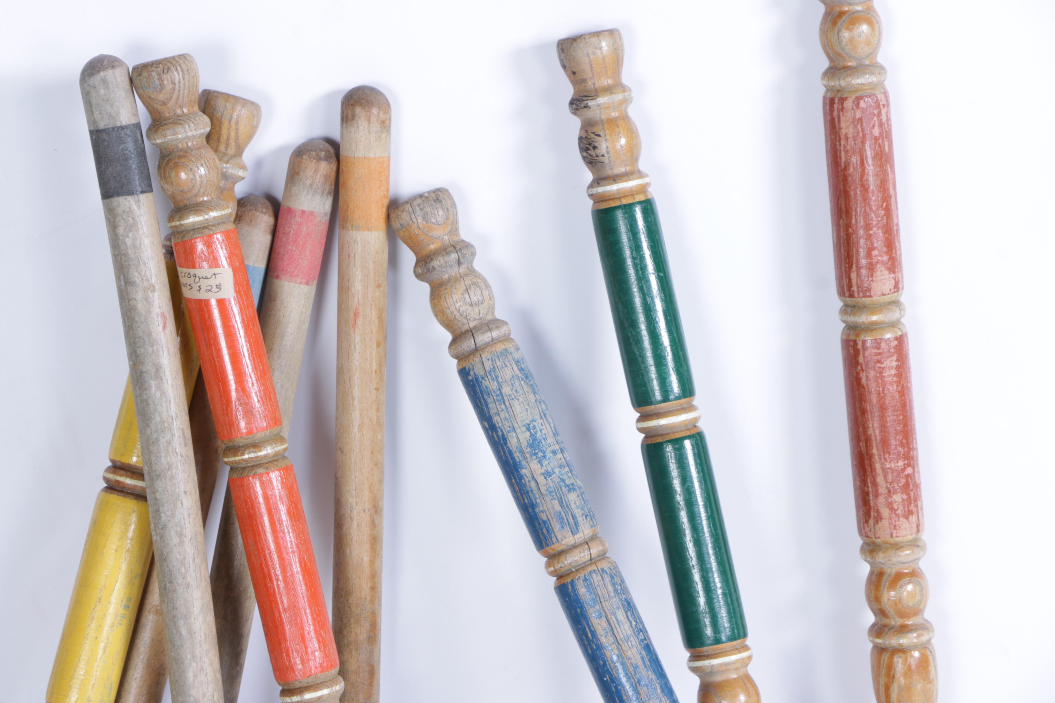 Vintage Croquet Mallets