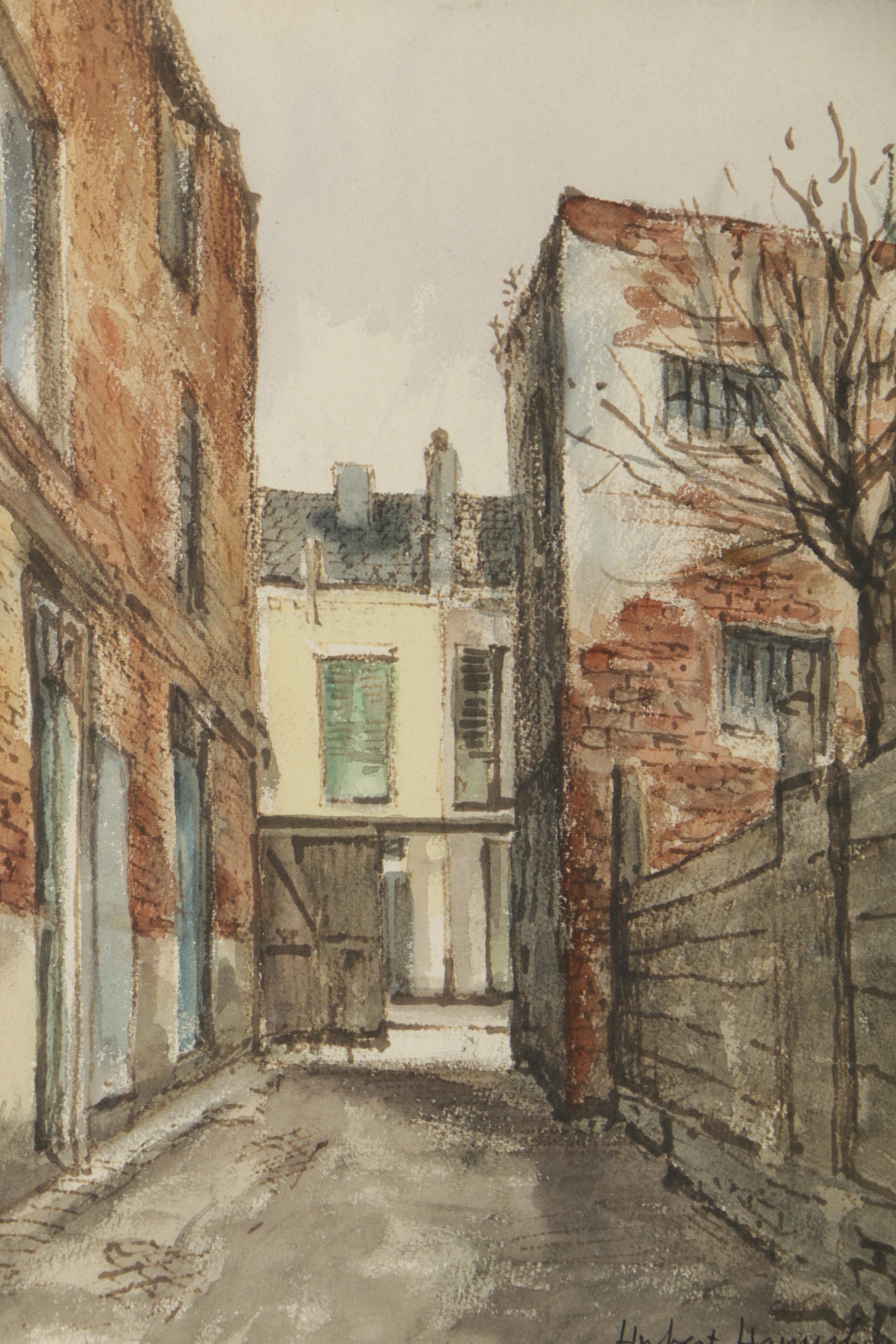 Hubert Hanush Watercolor Painting