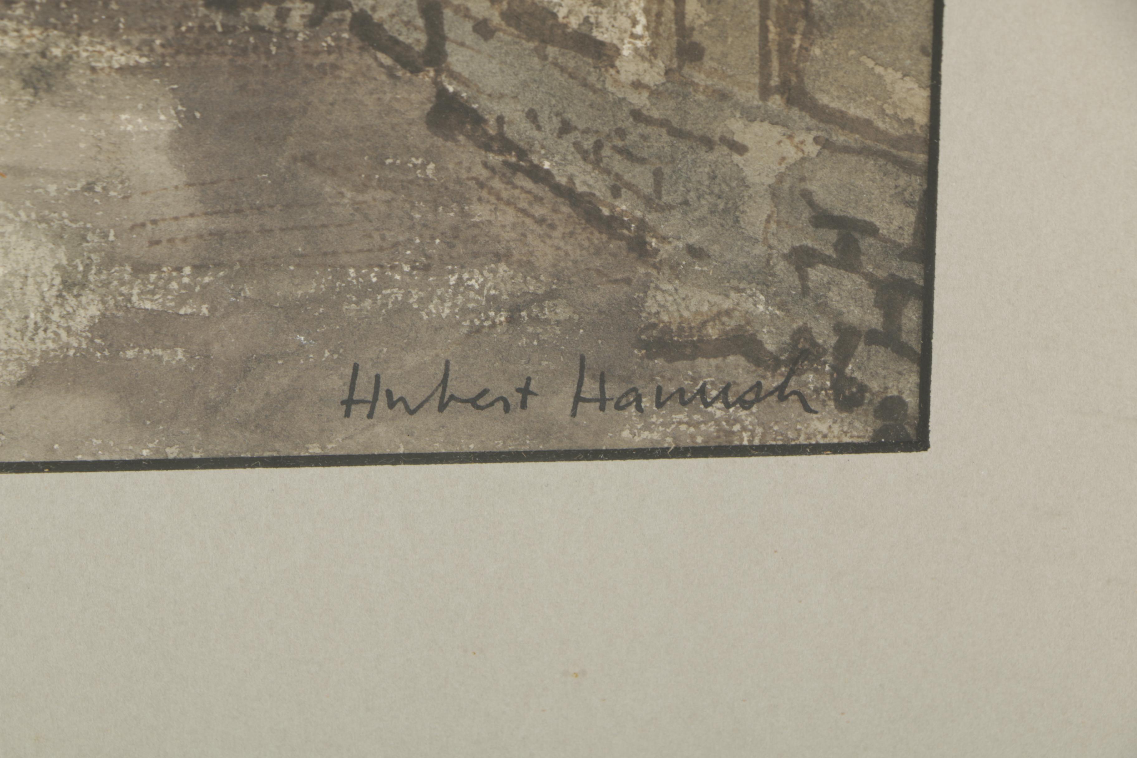 Hubert Hanush Watercolor Painting