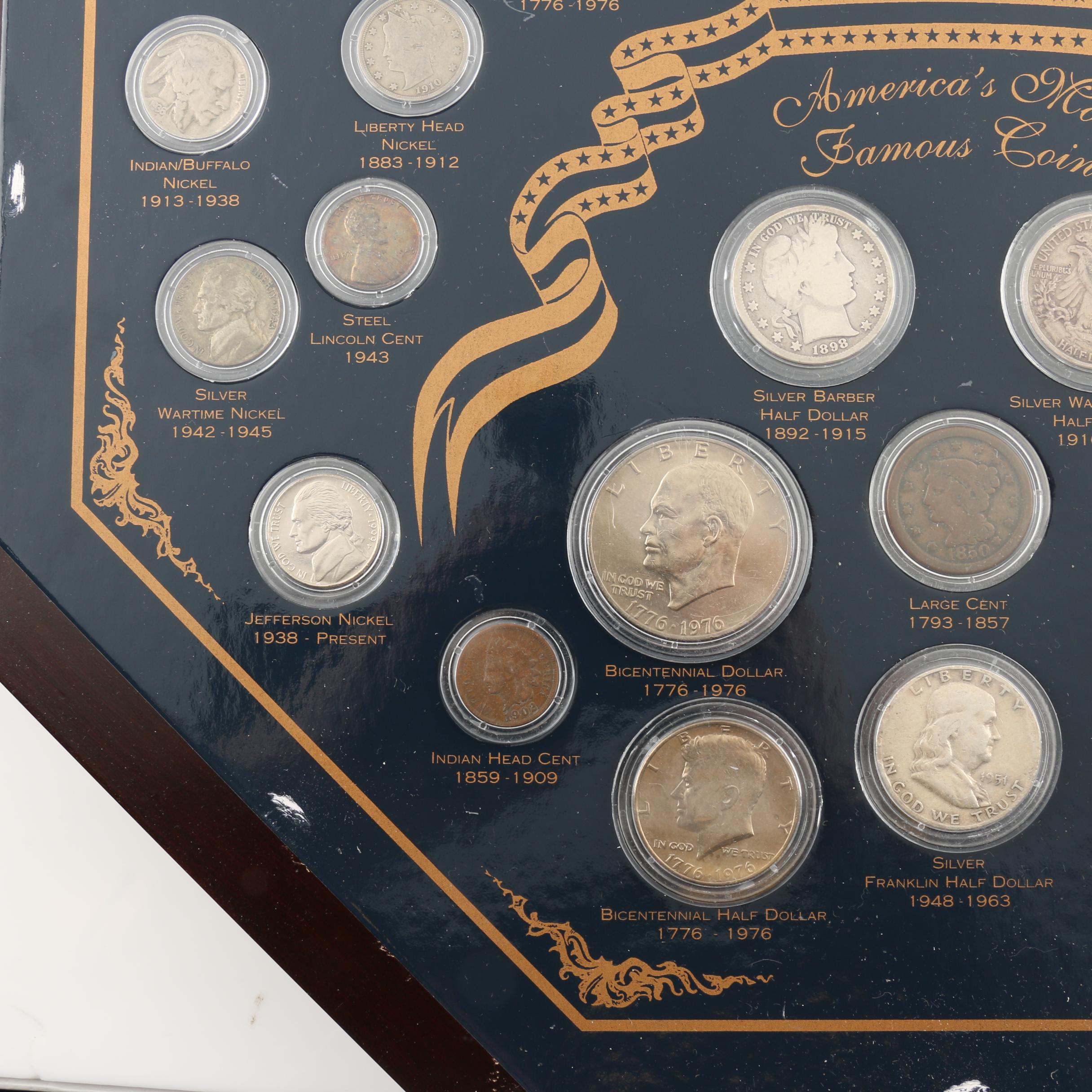 "150 Years of America's Most Famous Coins" Coin Set
