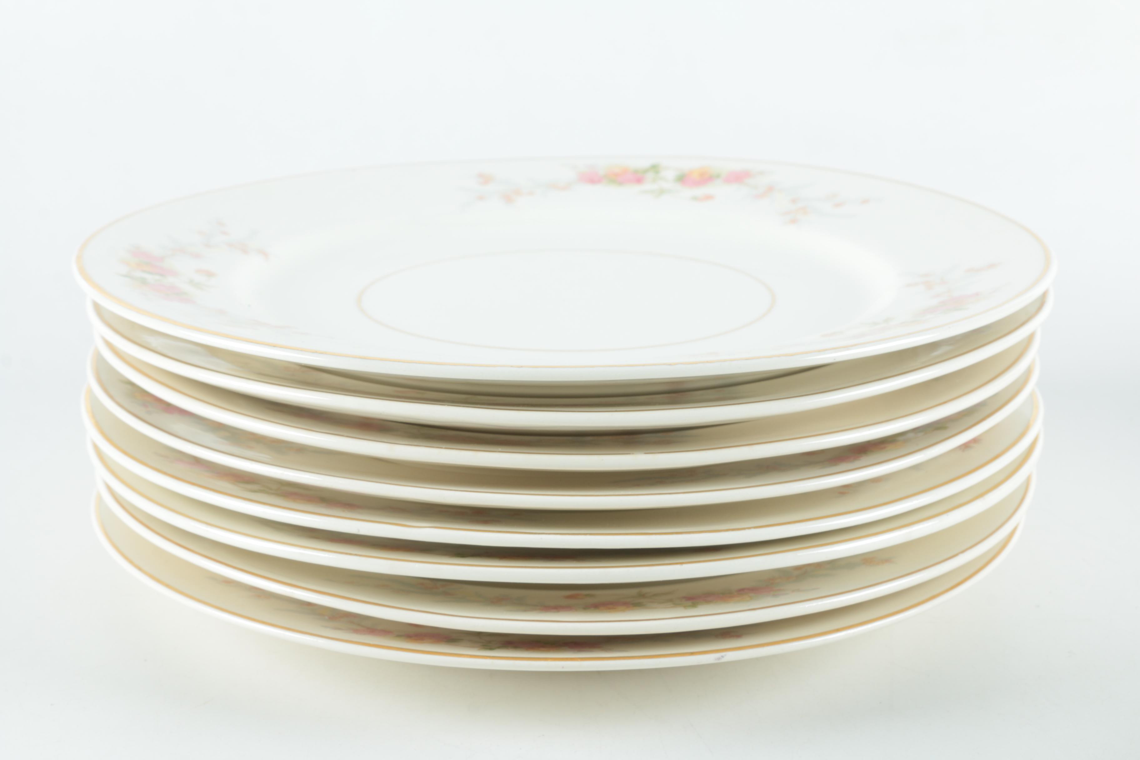 Vintage Harker Pottery "Sweetheart Rose" 22K Gold Dinnerware 1940s