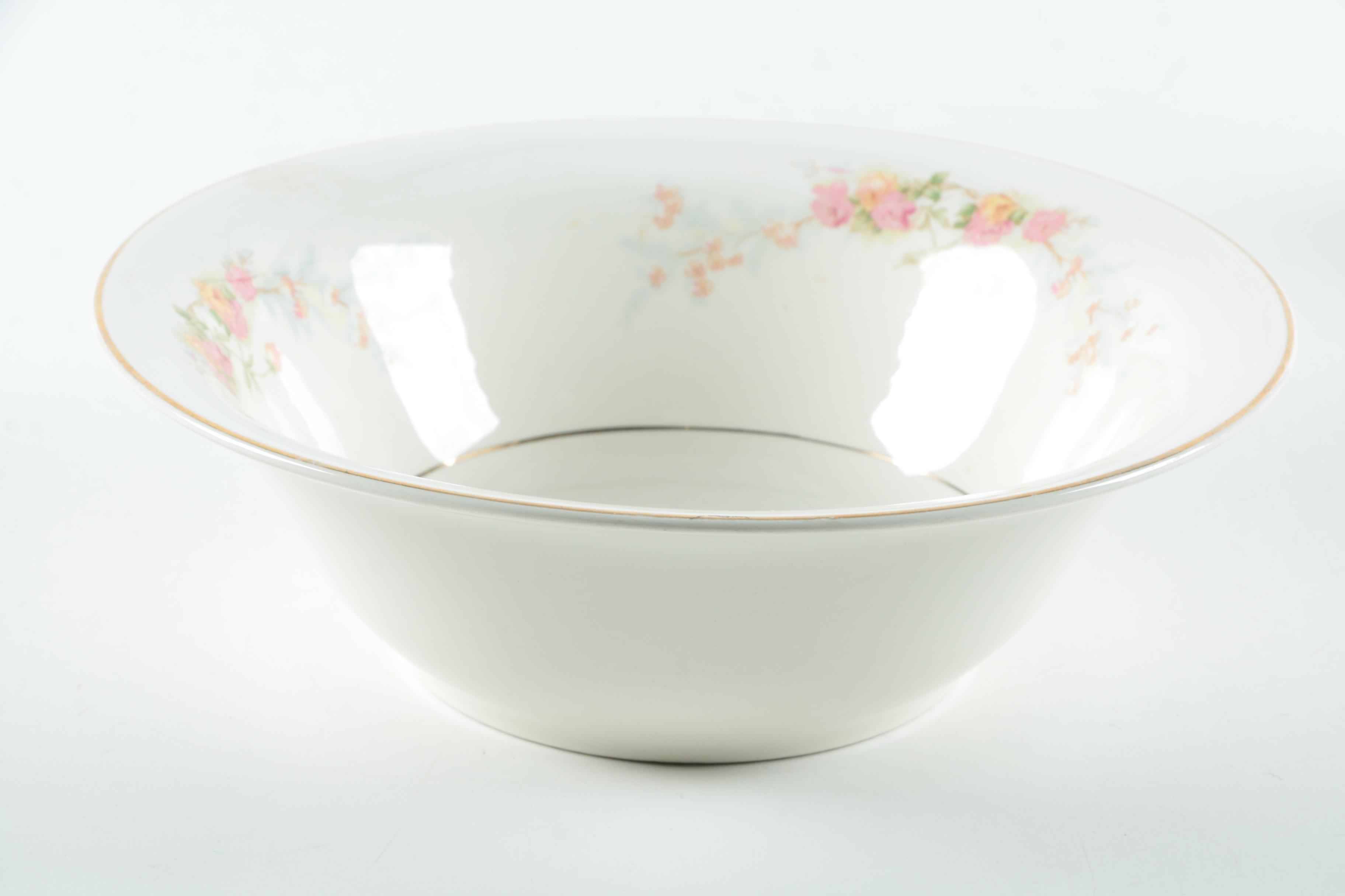 Vintage Harker Pottery "Sweetheart Rose" 22K Gold Dinnerware 1940s