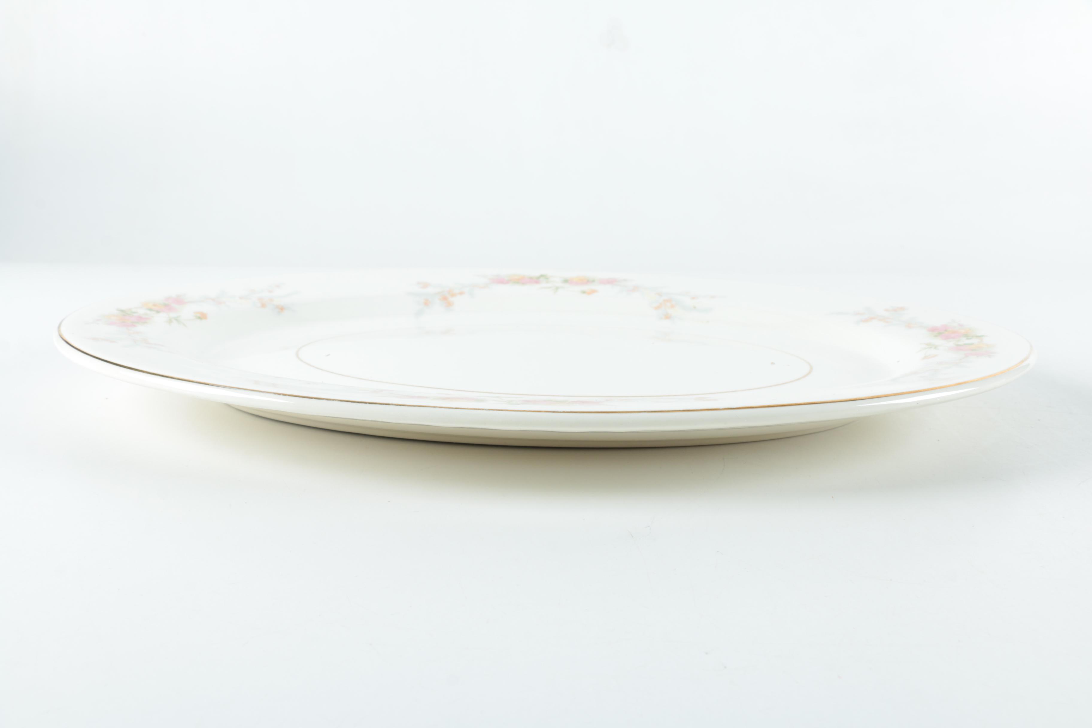 Vintage Harker Pottery "Sweetheart Rose" 22K Gold Dinnerware 1940s