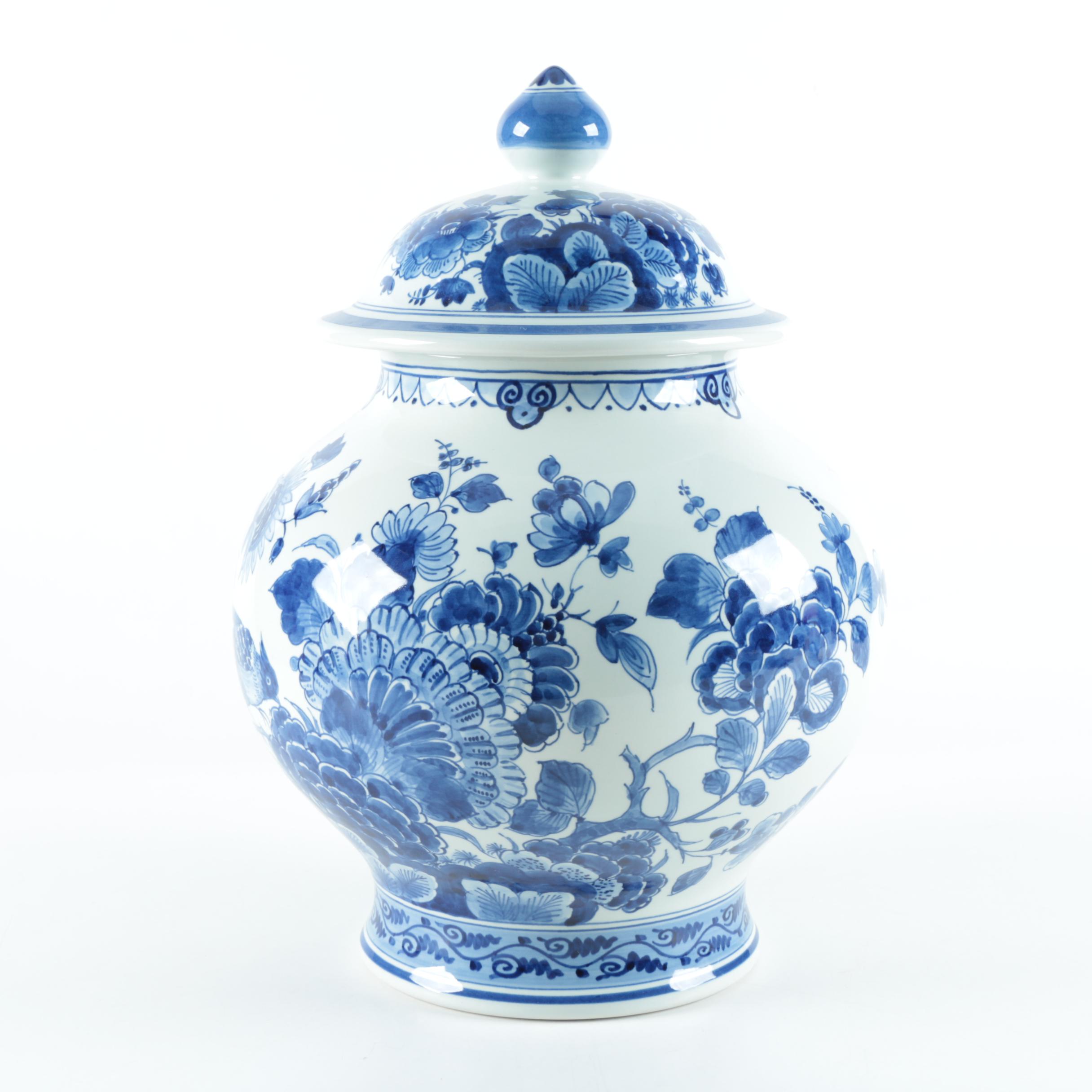 Vintage Royal Delft Earthenware Ginger Jar