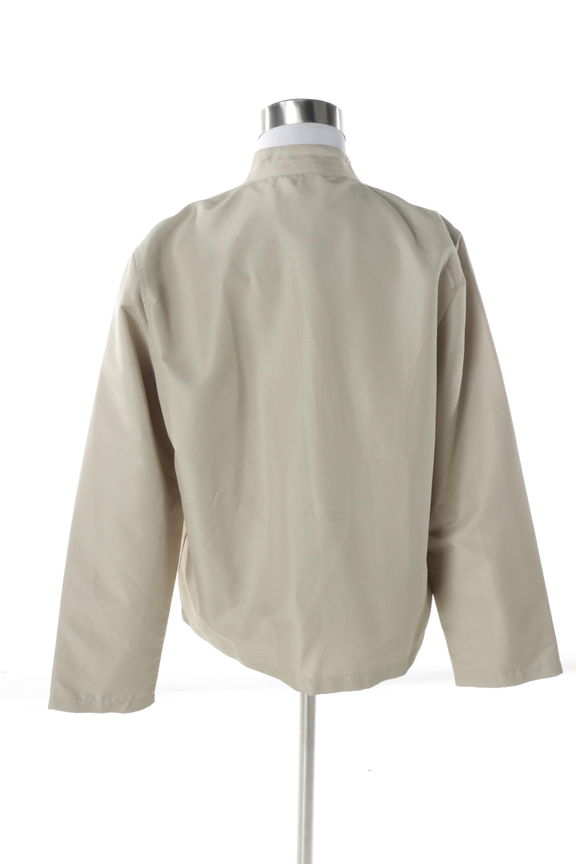 Women's Prada Khaki Jersey Teflon Sport Jacket